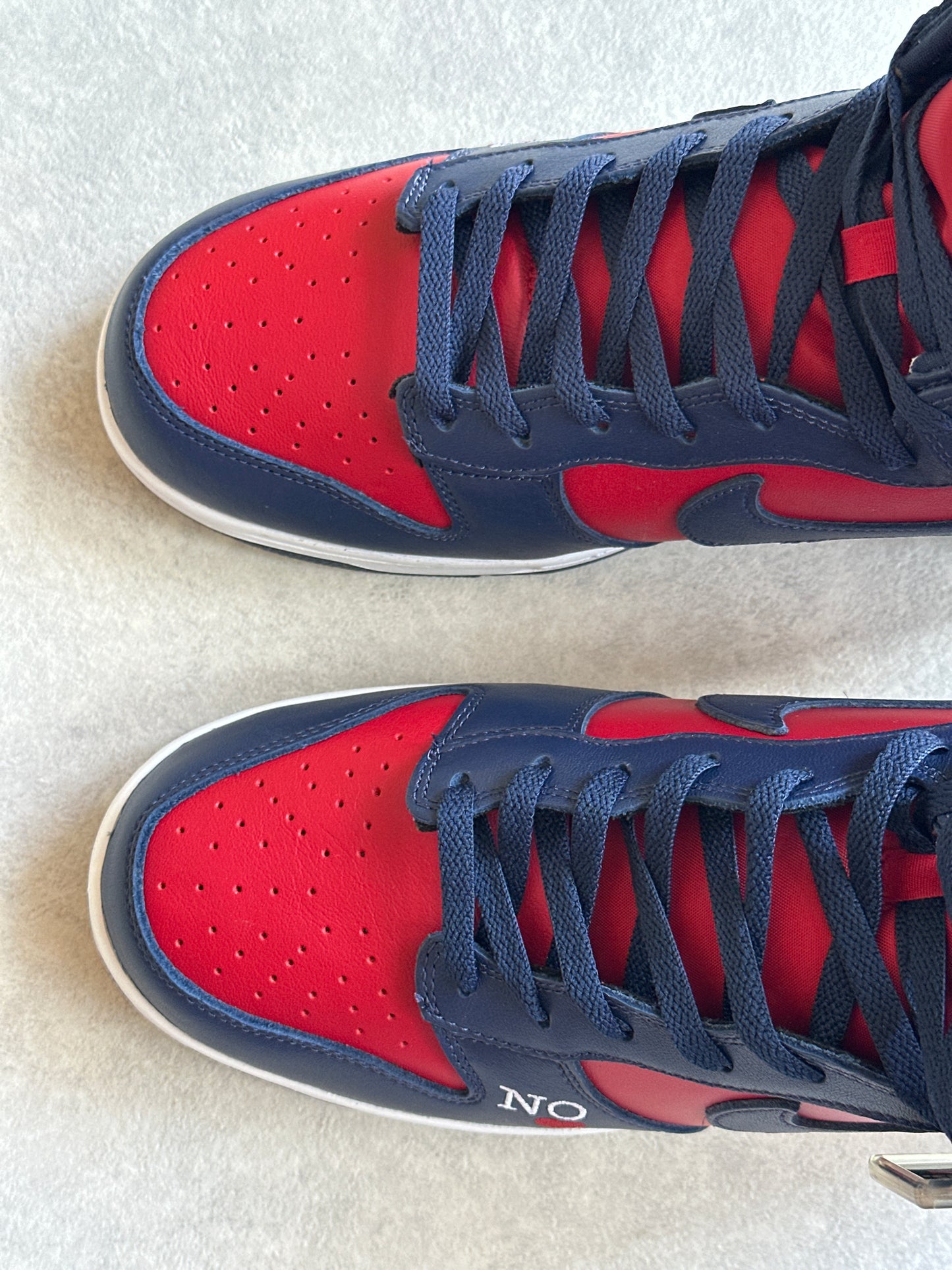 Nike x Supreme Dunk High SB By Any Means 46 Blue/red
