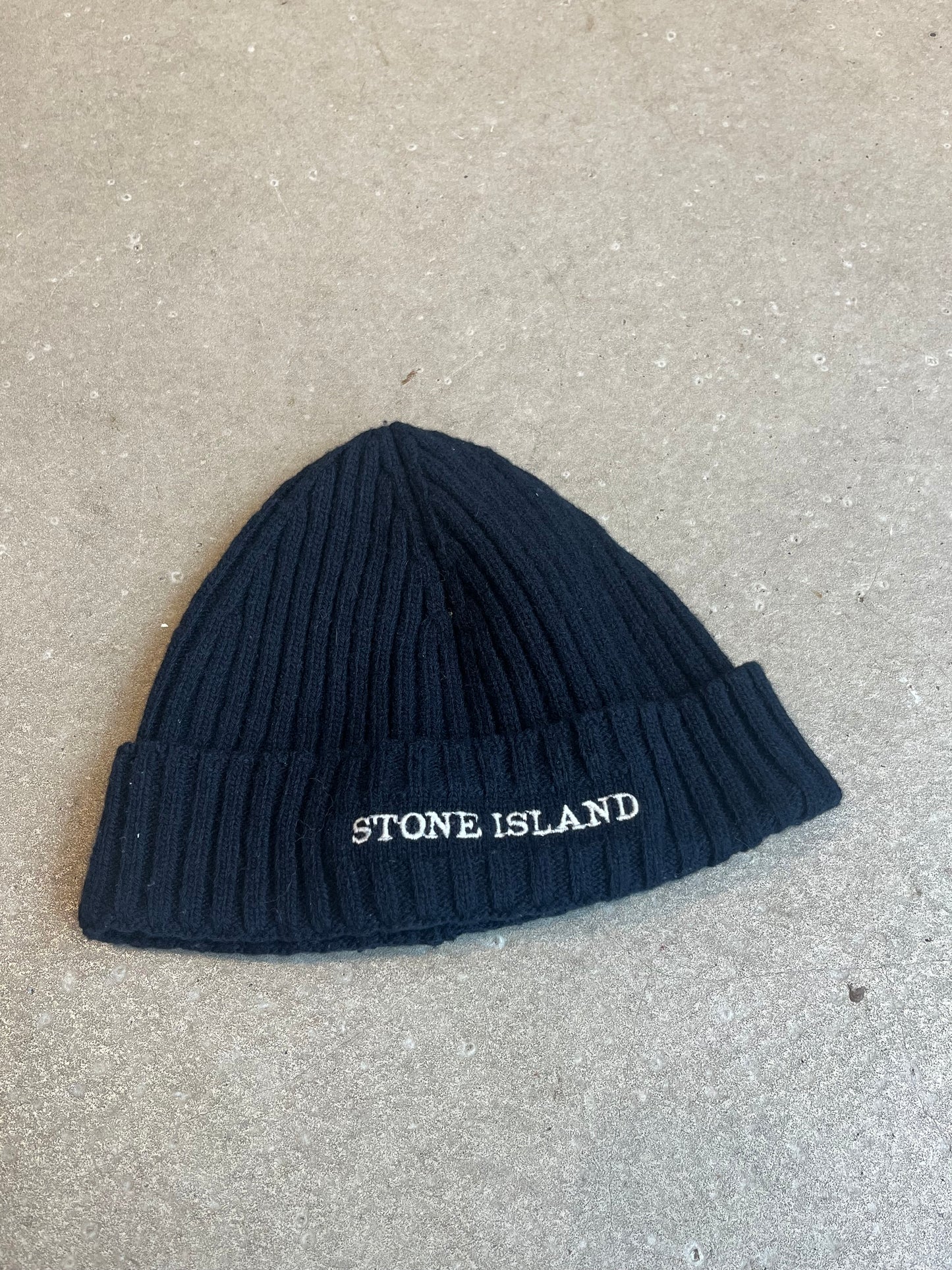 Vintage Stone Island Knitted Beanie Navy