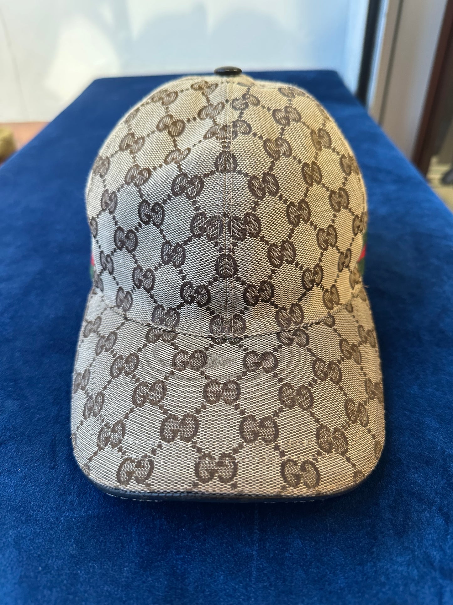 Gucci GG Canvas Web Baseball Hat Brown