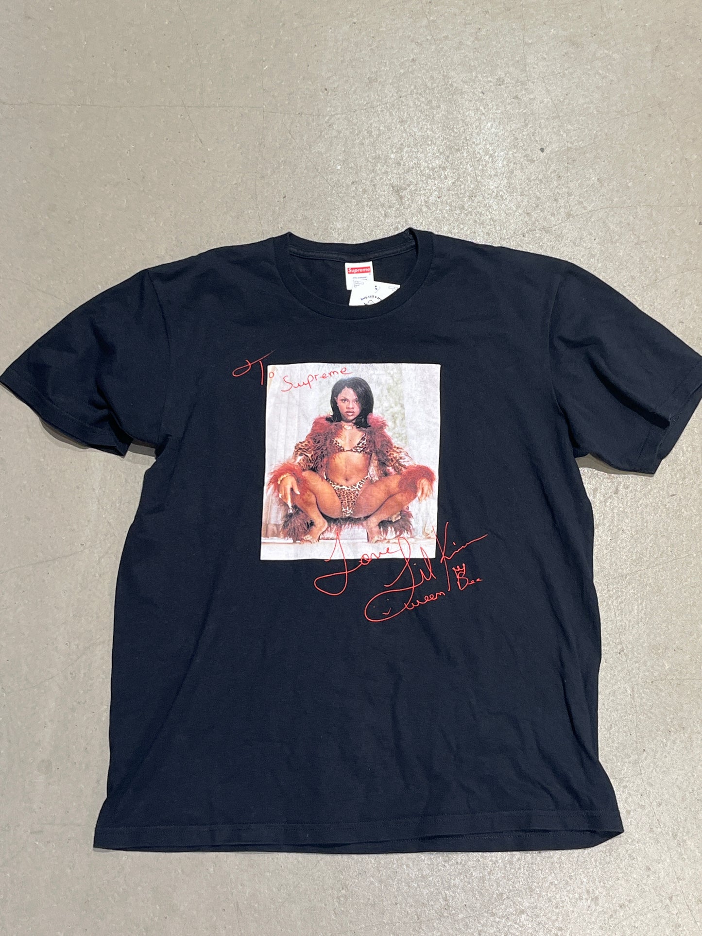 Supreme Photo Tee Lil Kim Black M