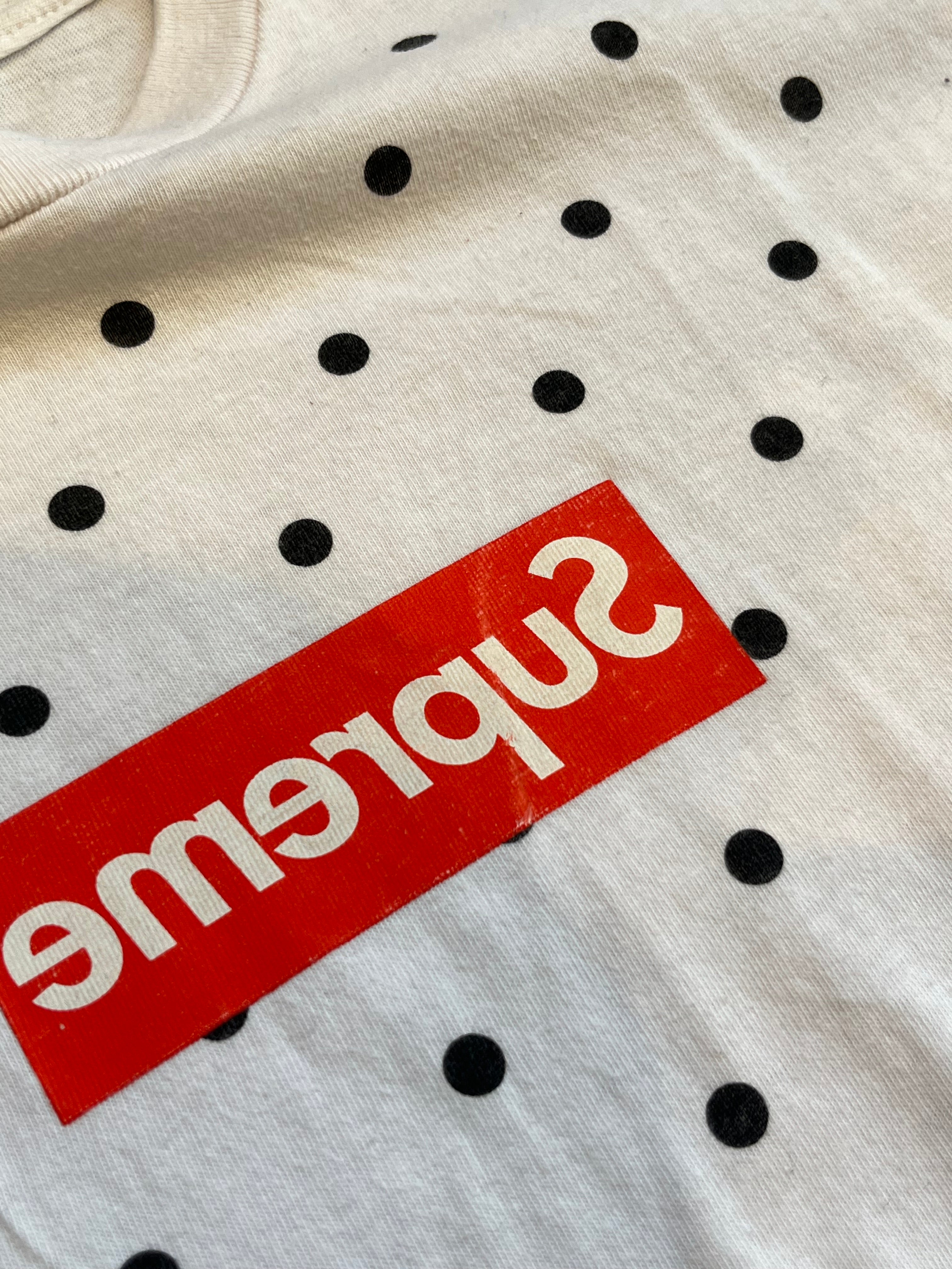 Supreme cdg box logo polka dot sale