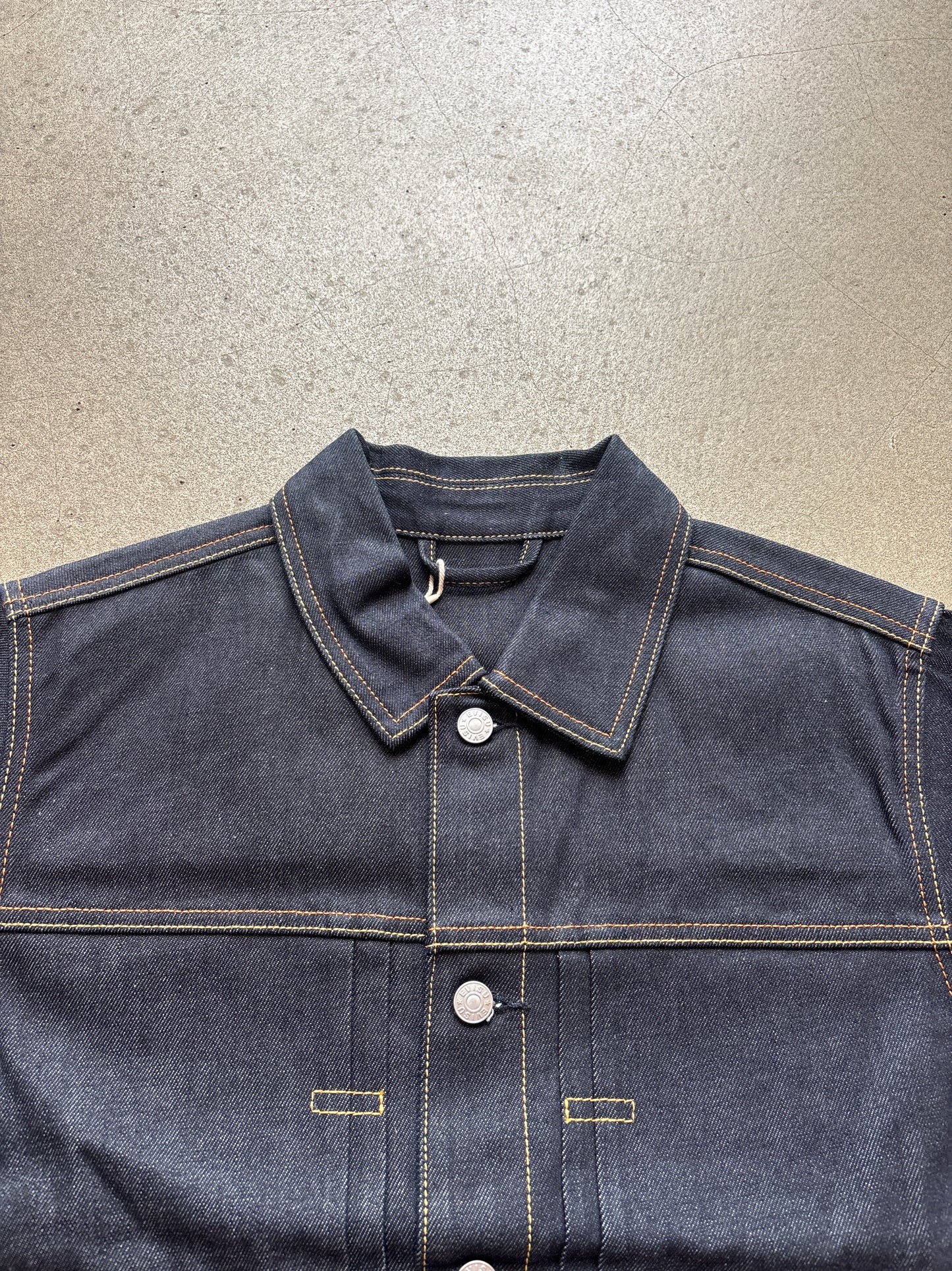 Palace x Evisu Classic Seagull Denim Jacket Indigo Raw