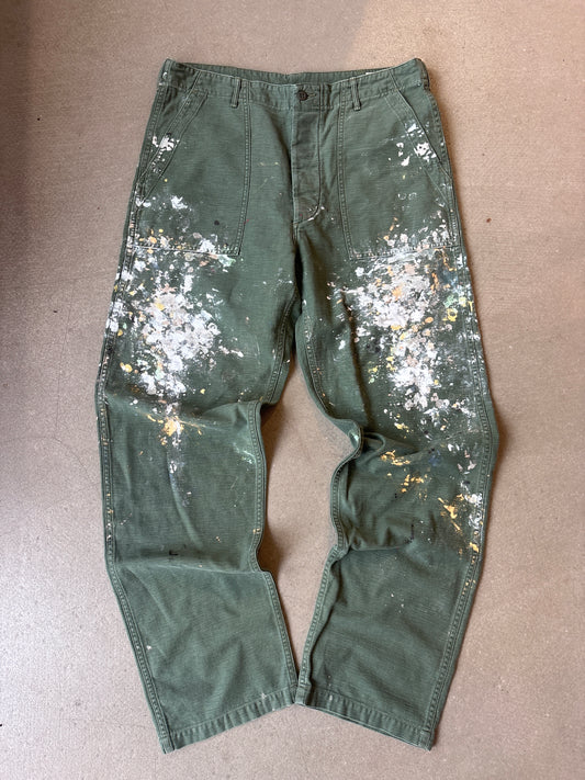 Orslow Painted Green Jeans XL