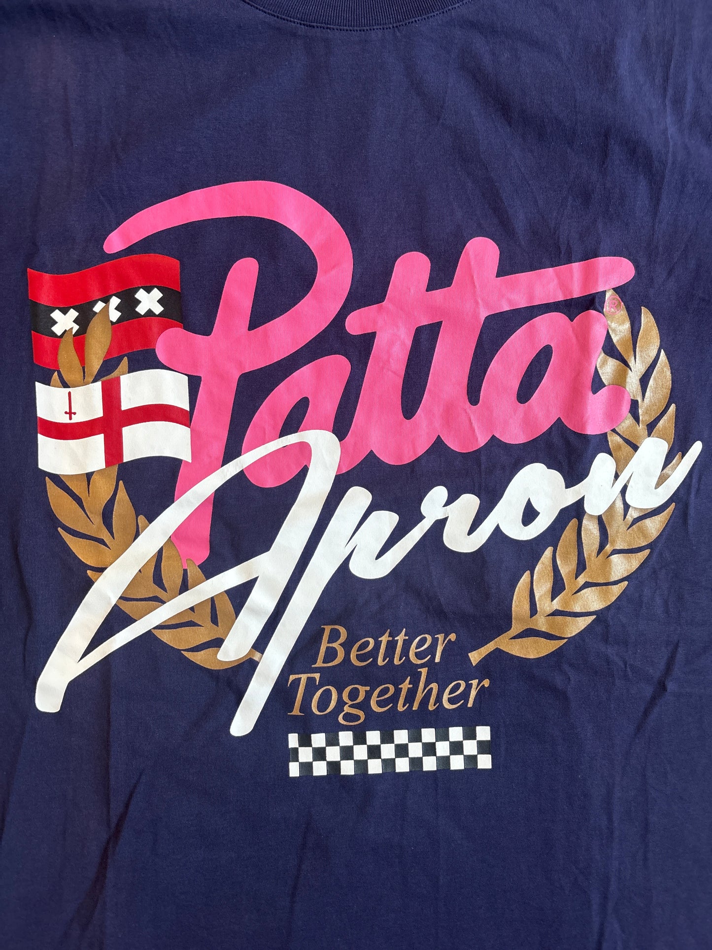 Patta Soundsystem X Apron Crest Logo Tee Purple L