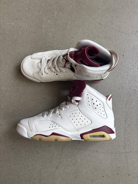 Jordan 6 Retro Maroon GS 38