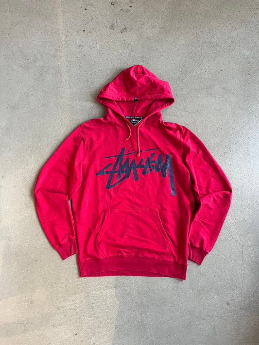 Stussy Dizzy Stock Hoodie Red L