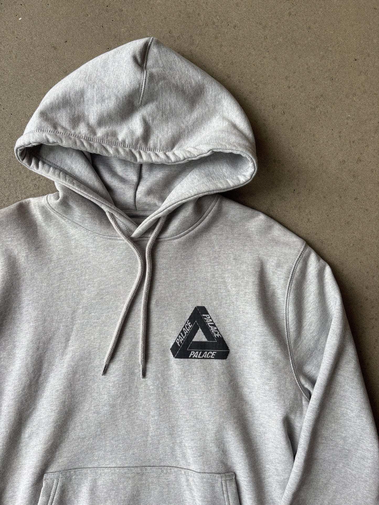 Palace Tri-Mesh Hoodie Grey Small