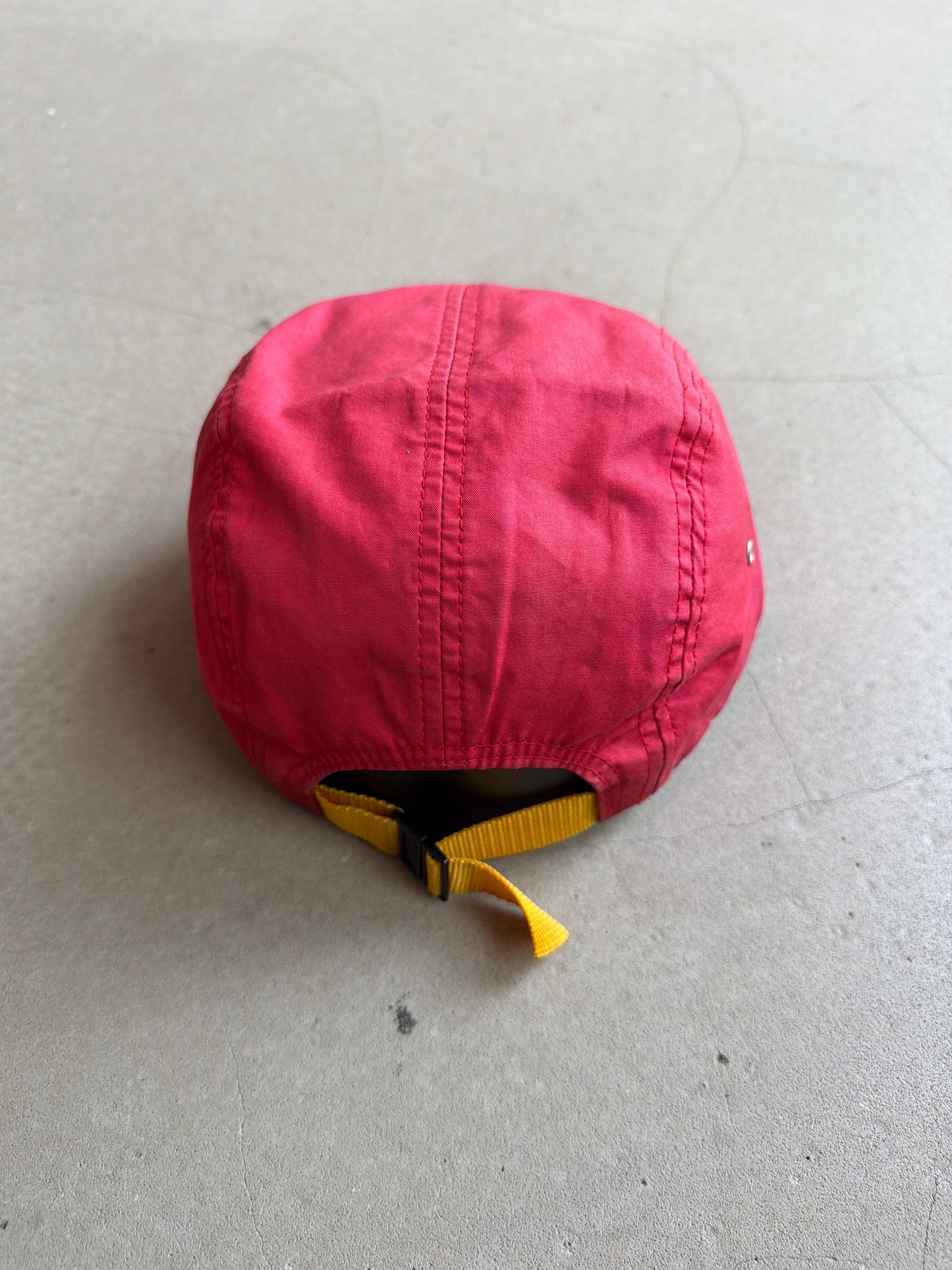 Supreme Tri Color Rubber Logo 5 Panel Camp Cap