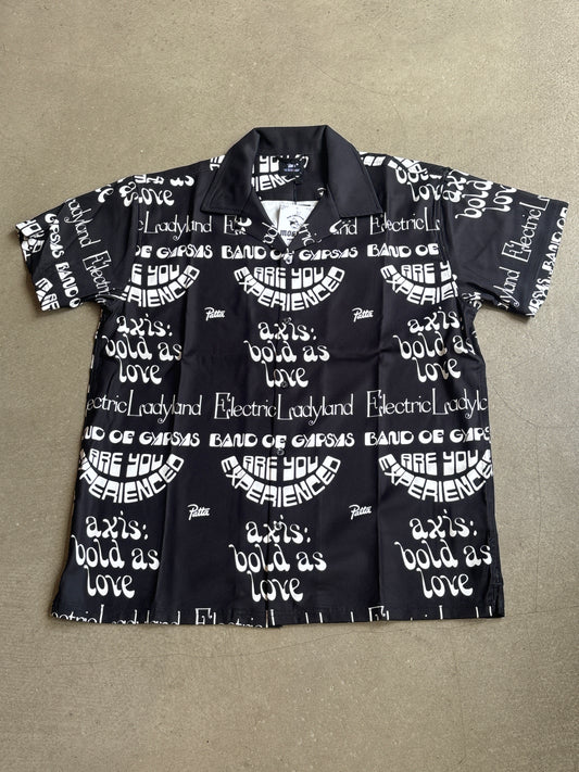 Patta Soundsystem x Jimi Hendrix Allover Printed Shirt Black L