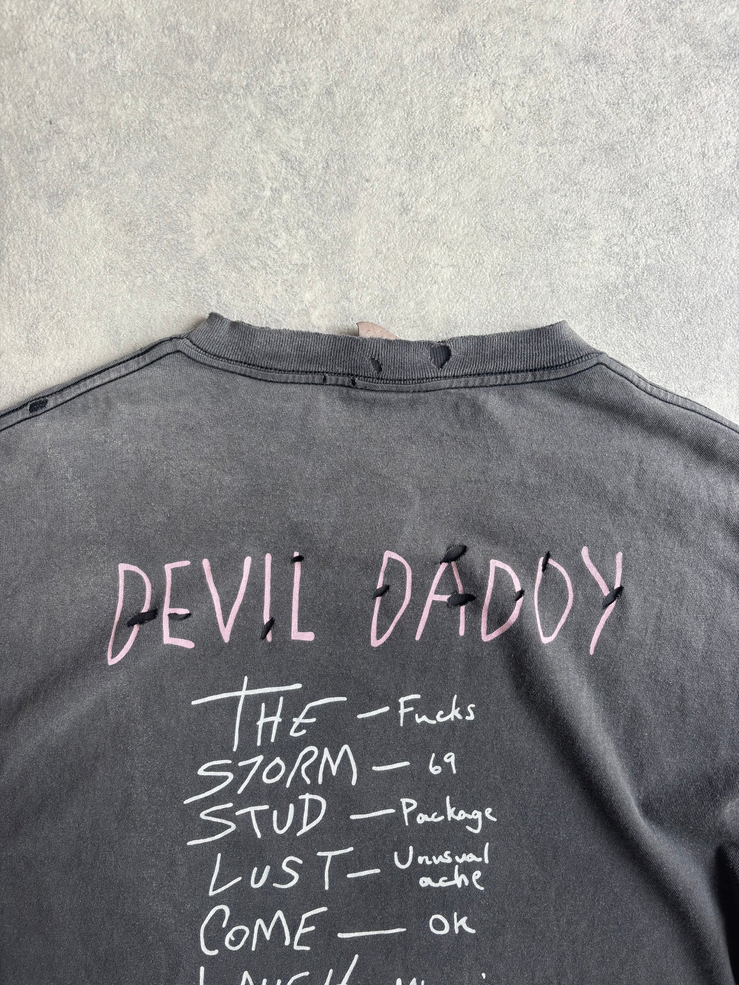 Saint Michael Devil Daddy Distressed T-Shirt