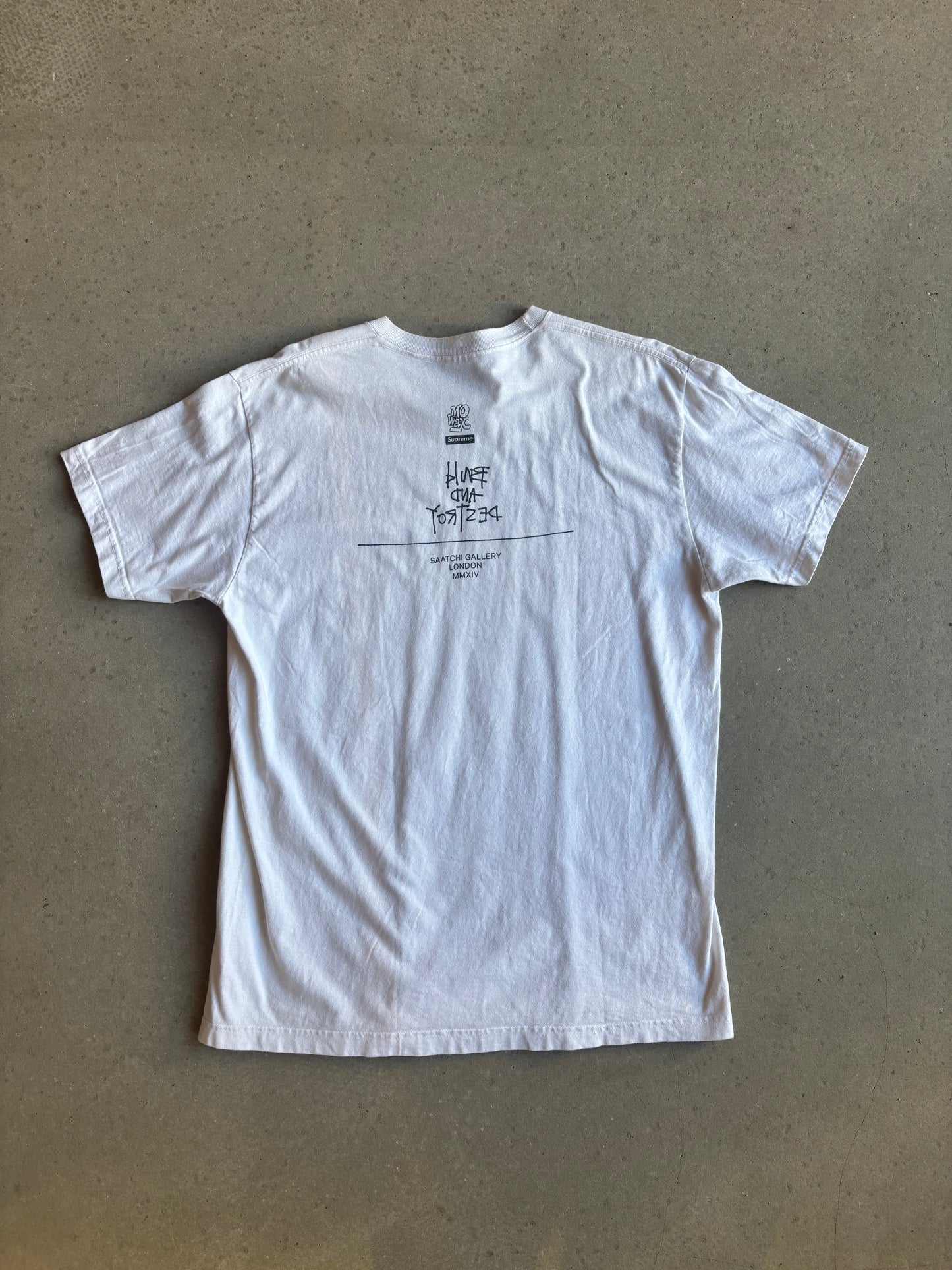 Supreme Mo Wax Box logo Futura White Tee XL
