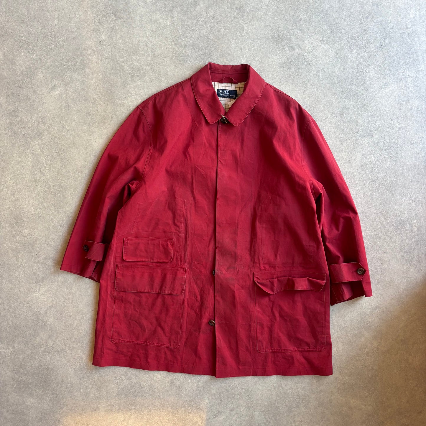 Polo By Ralph Lauren Trenchcoat Made in Scotland XL