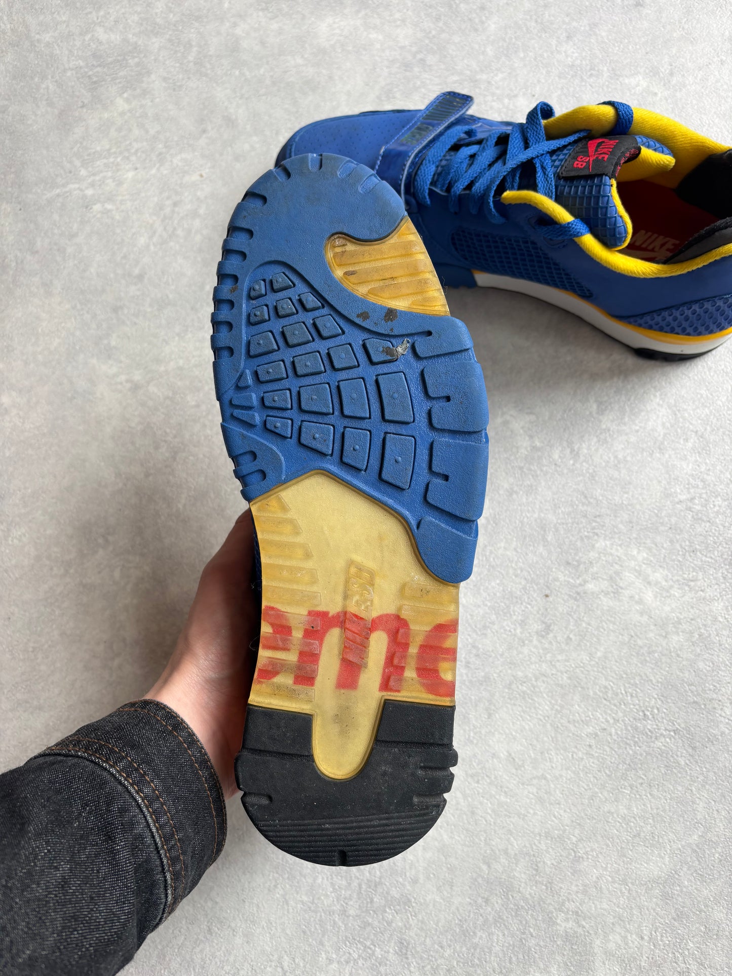Nike SB Air Trainer 2 Supreme Royal Yellow Blue 44