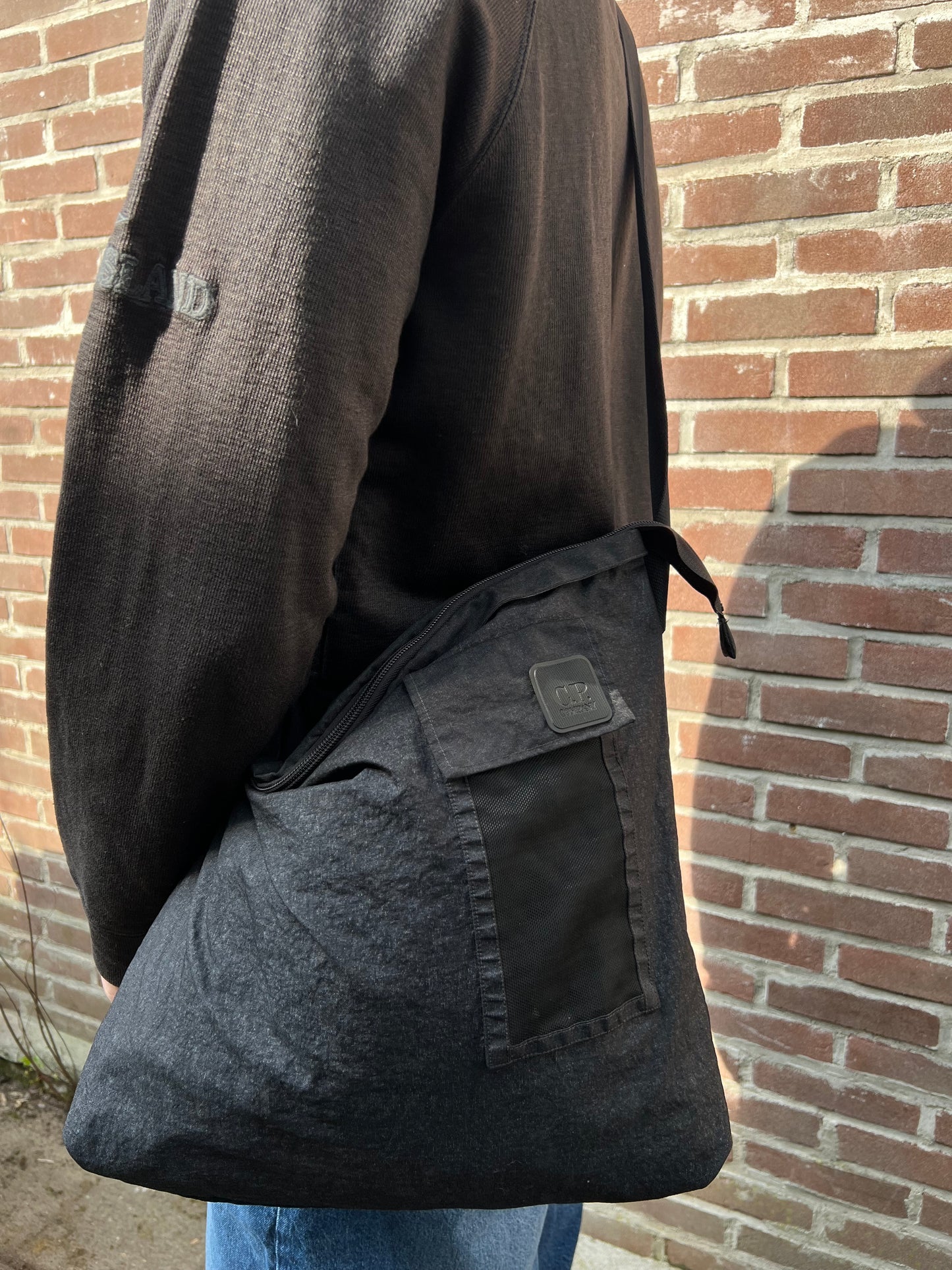 C.P Company Metropolis Woven Bag Black Grey