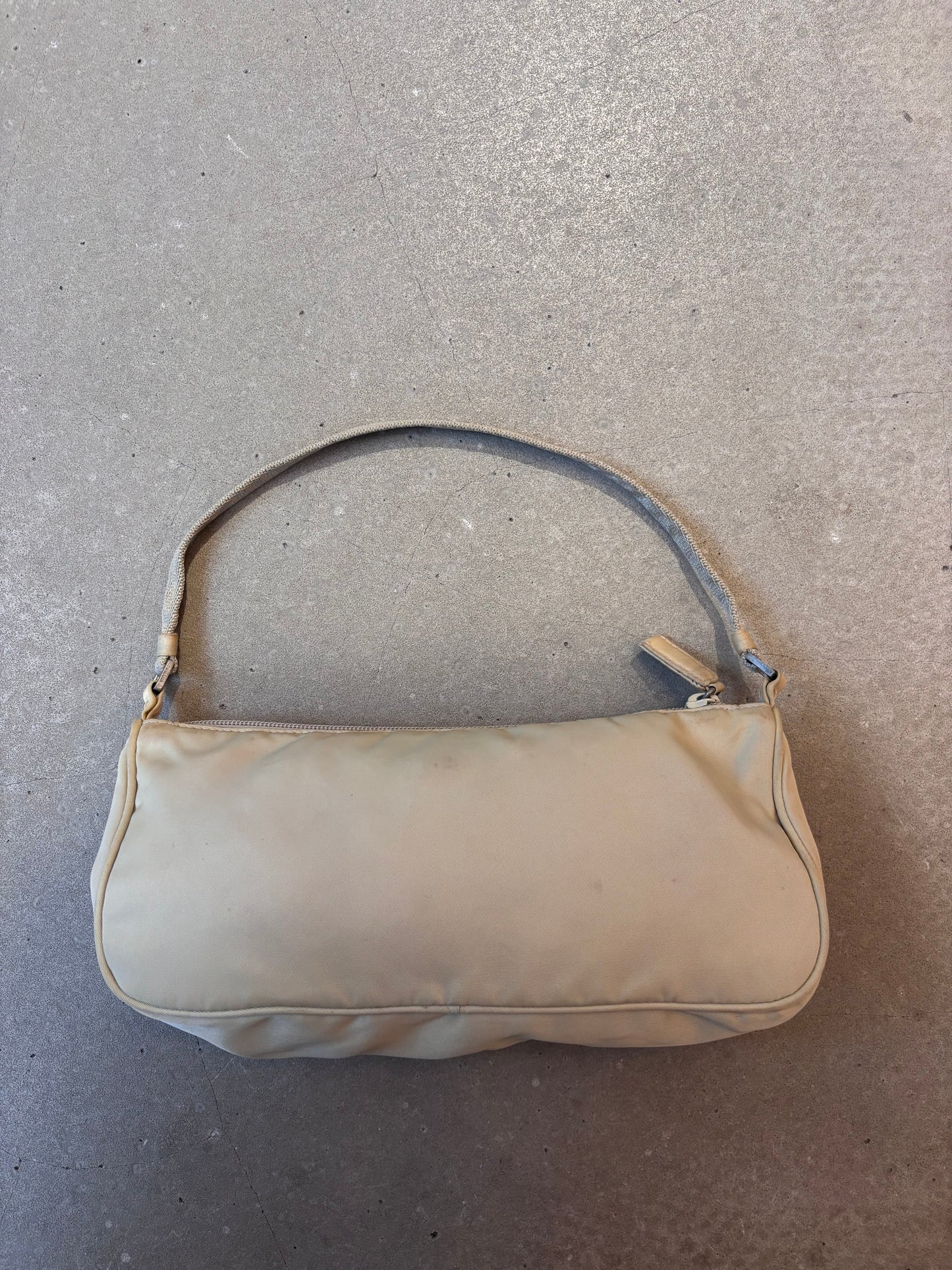 Prada Nylon Mini Handbag Cream
