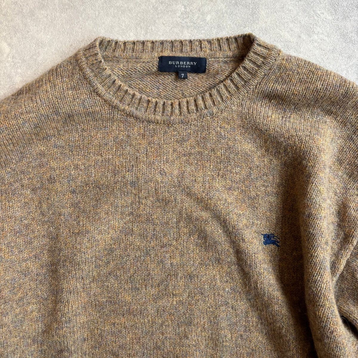 Burberry Wool Knitted Sweater Beige XL