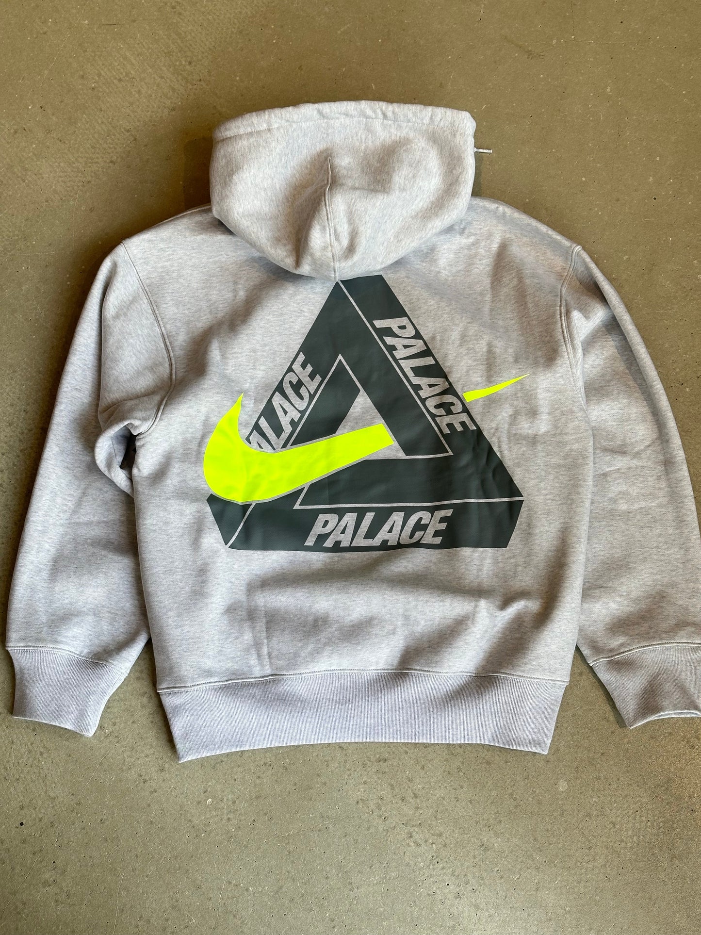 Palace Nike Tri Swoosh Hood Grey Marl Small & Medium