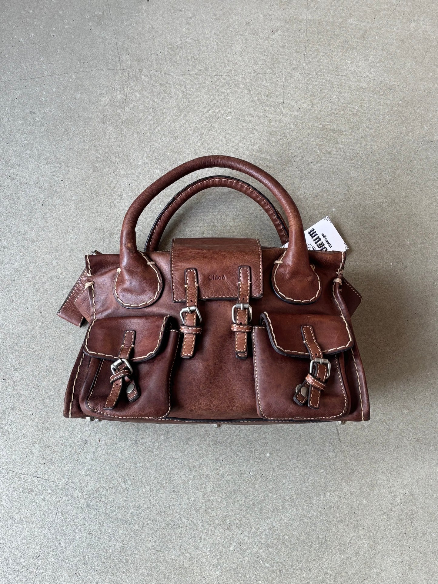Chloé Edith Leather Handbag Brown