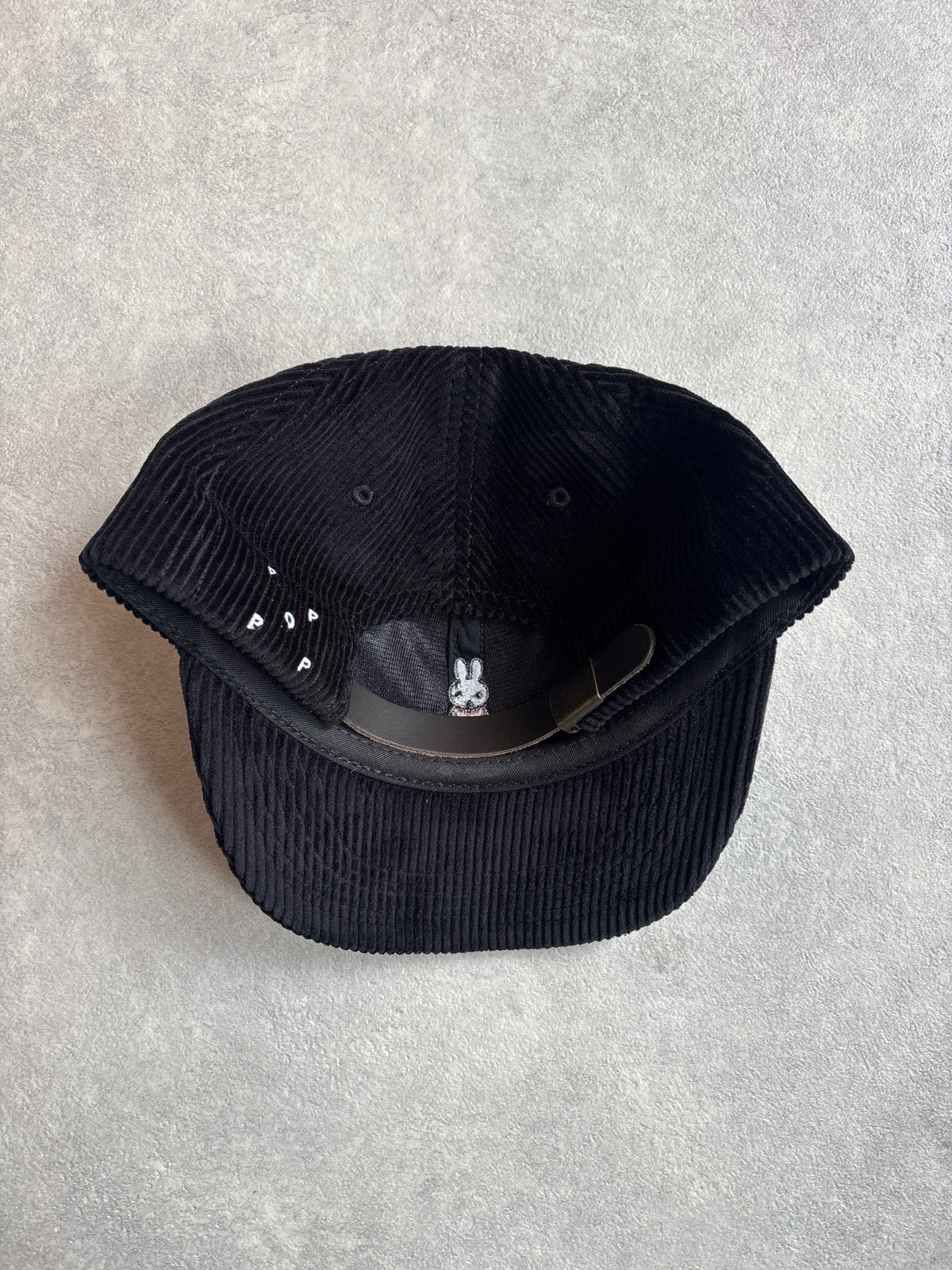 Pop Trading Company x Miffy Cord 6- Panel cap Black