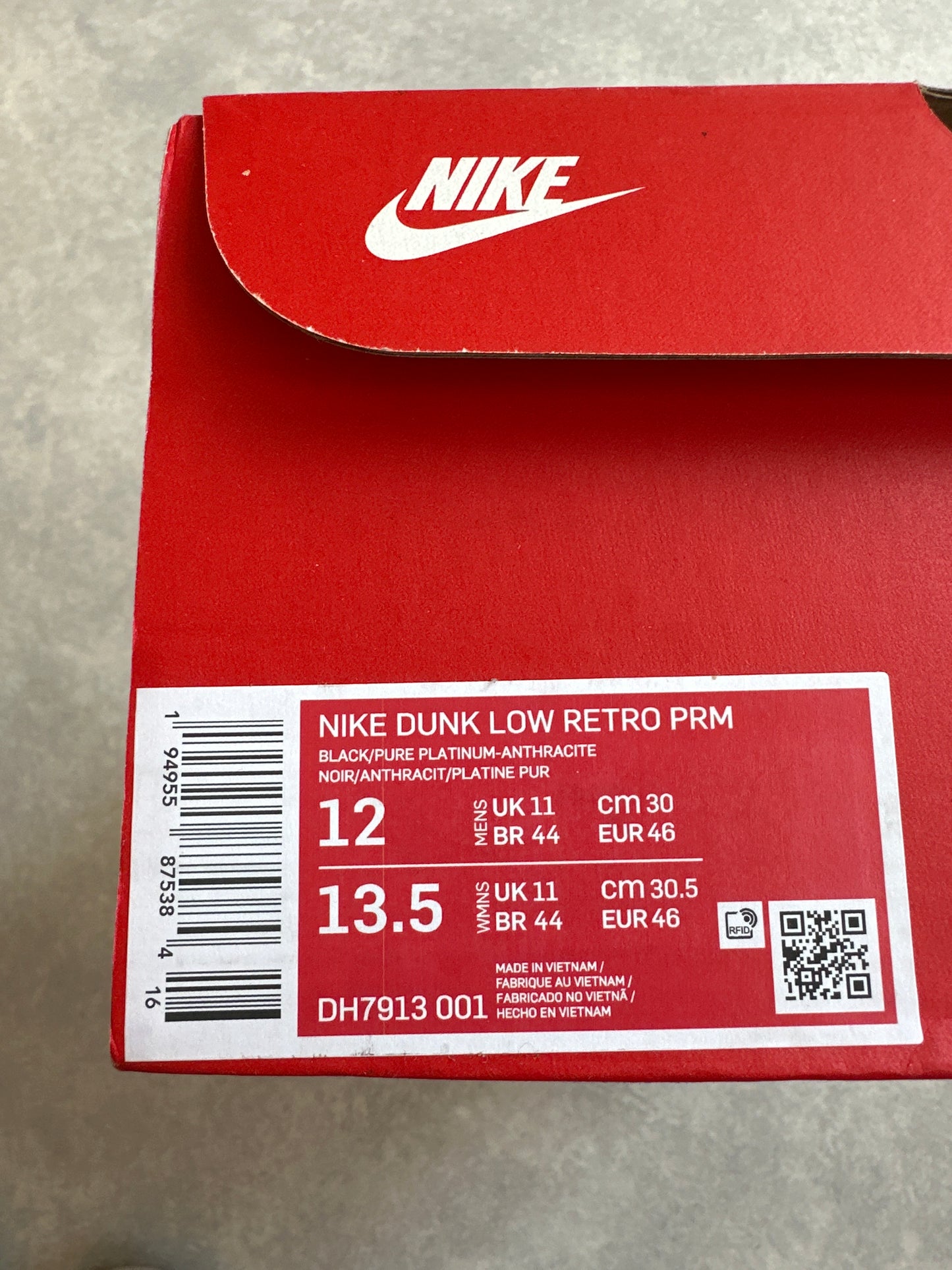 Nike Dunk Low Premium Animal Pack Zebra 46