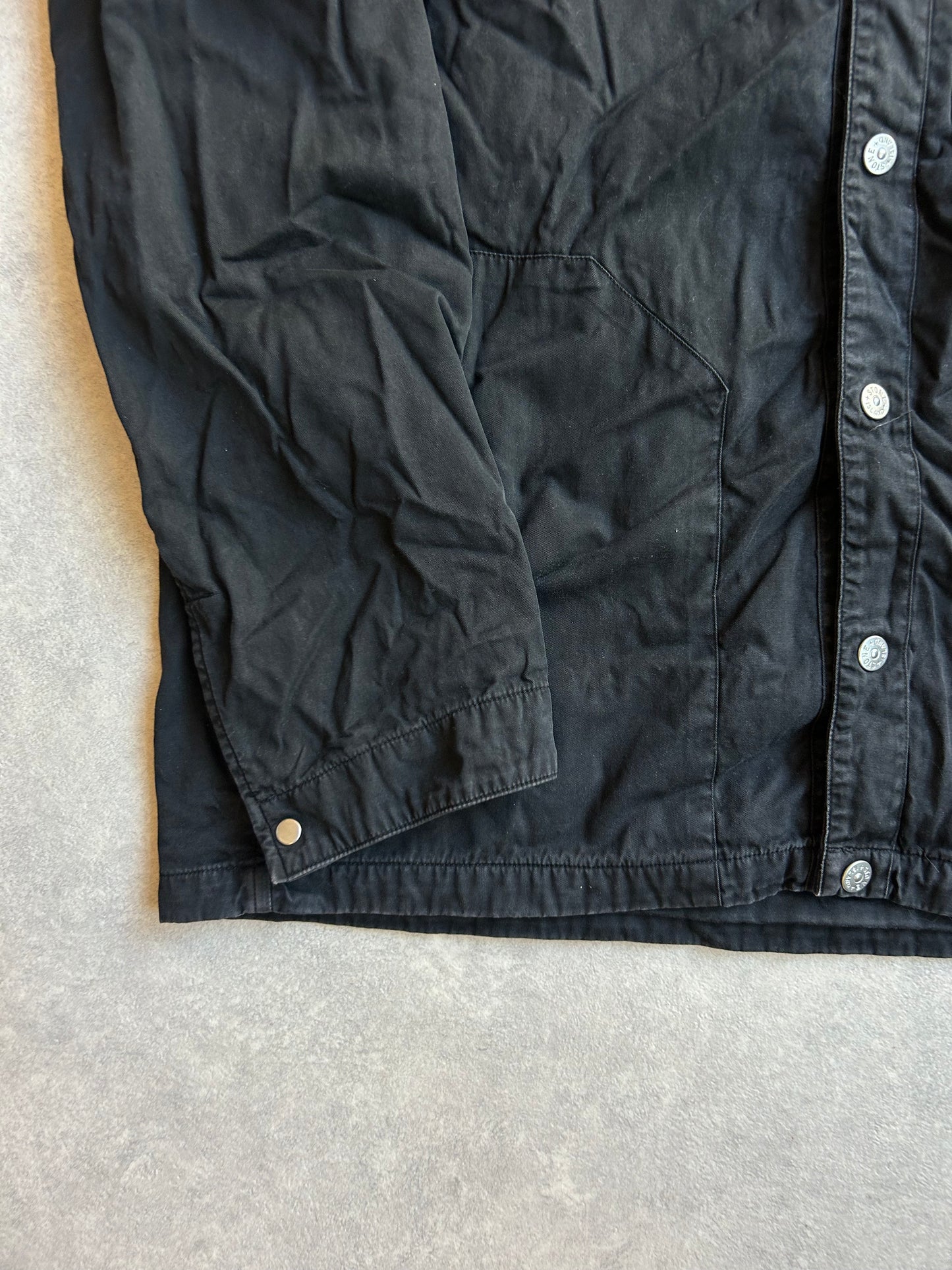 Stone Island Button Overshirt Black XL