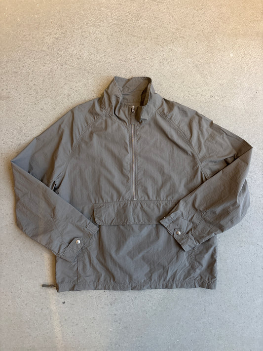 Pop Trading Company Lightweight Quarter Zip Brown Large