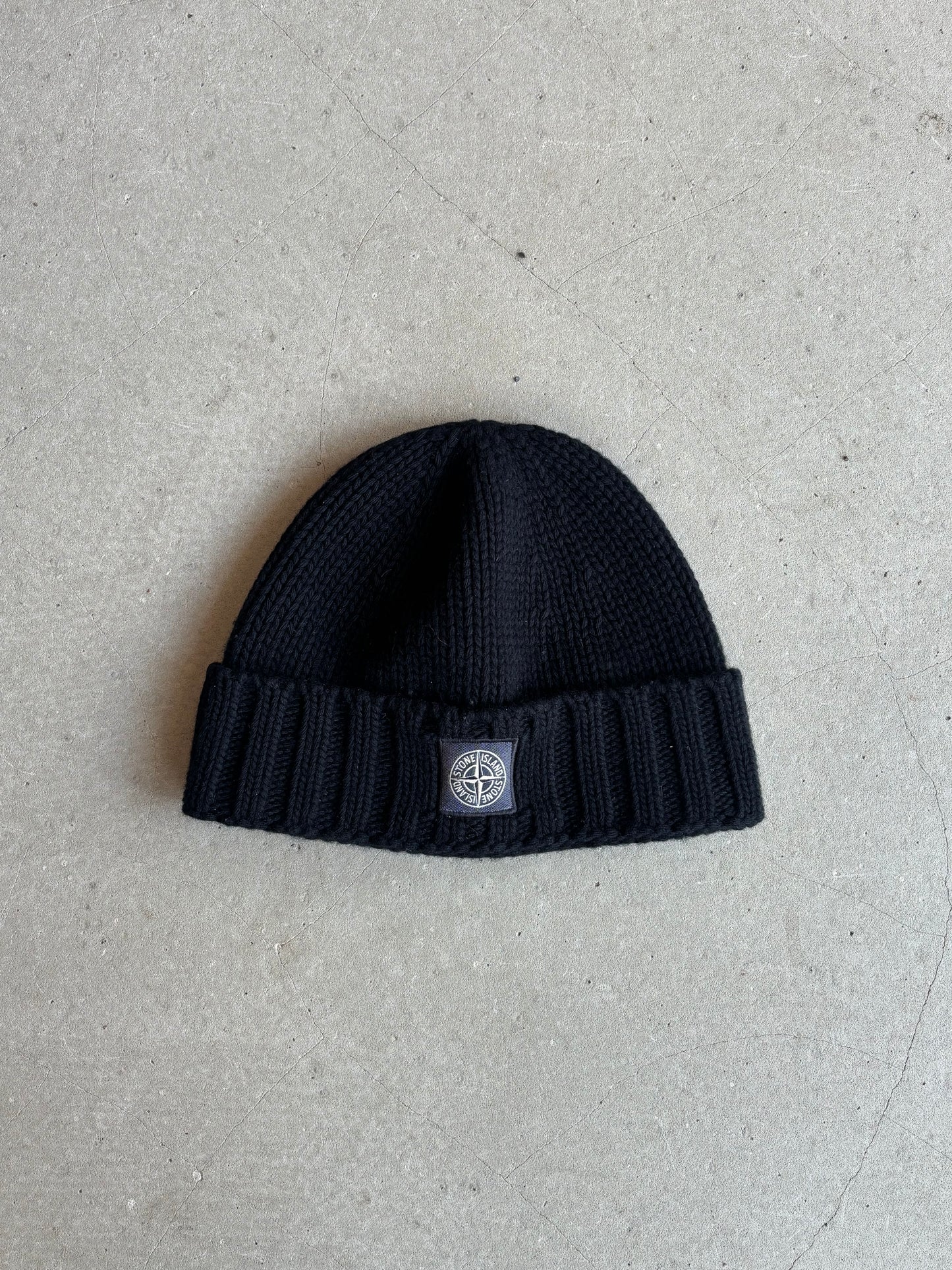 Stone Island Cap Zwarte Wol