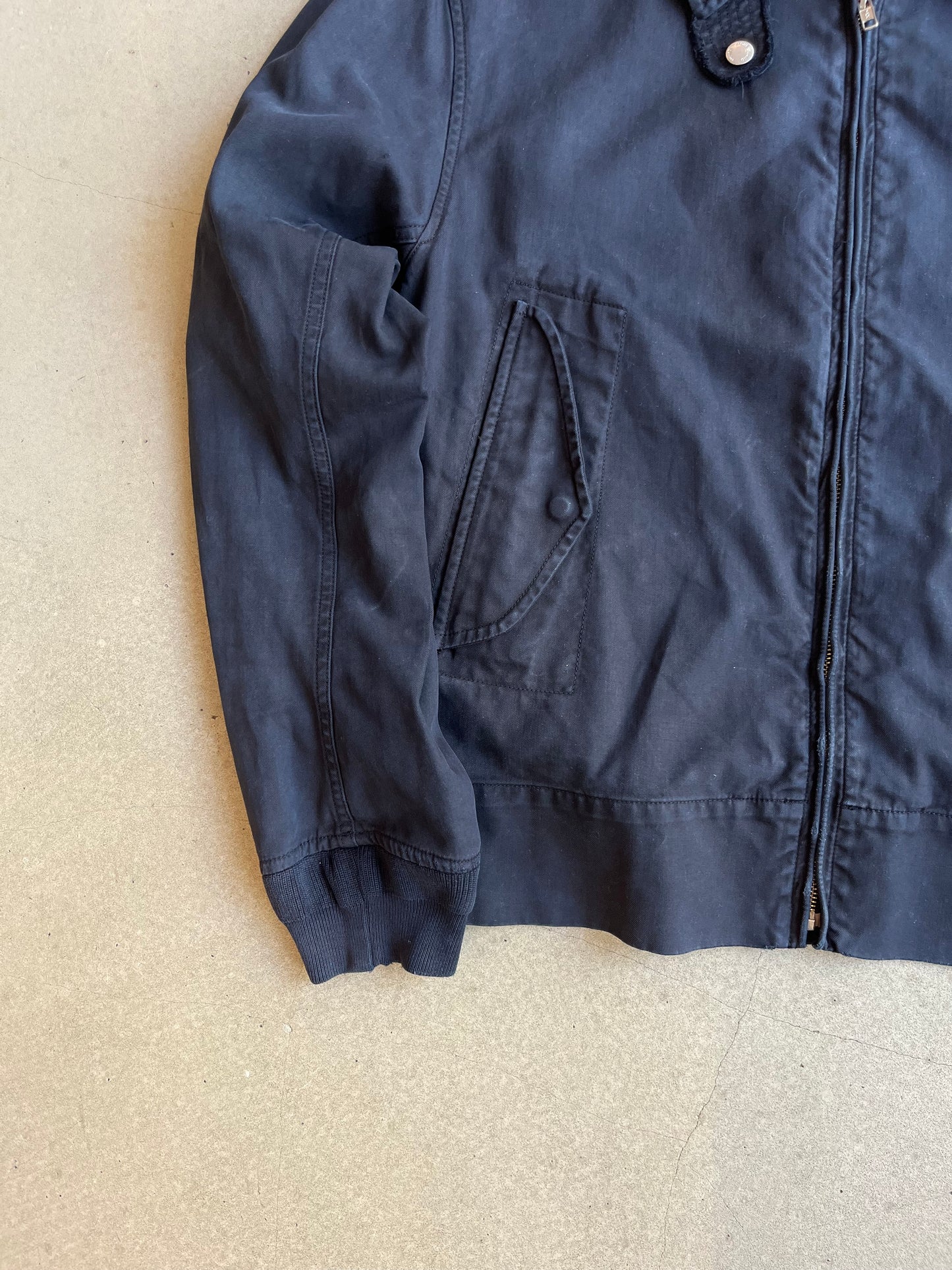 Stone Island Denims Bomber Jacket Navy Large