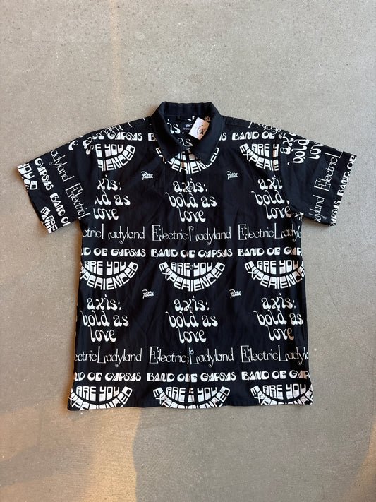Patta Soundsystem x Jimi Hendrix Allover Printed Shirt Black L