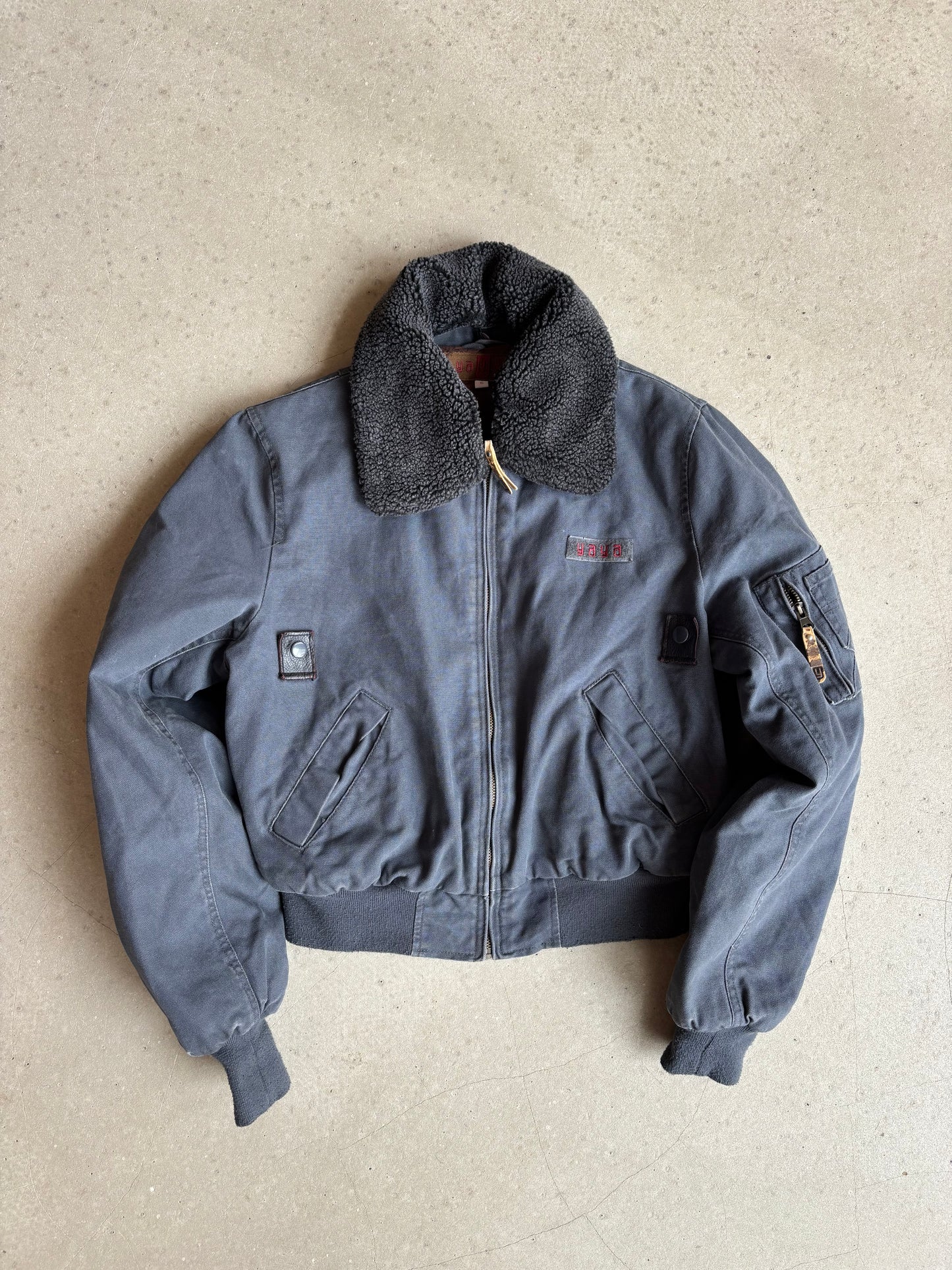 Yaya Fur Aviation Bomber Coat S