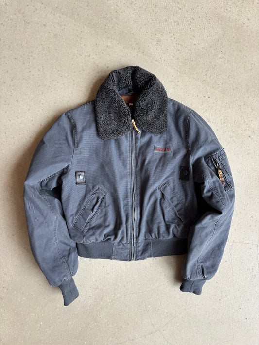 Yaya Fur Aviation Bomber Coat S