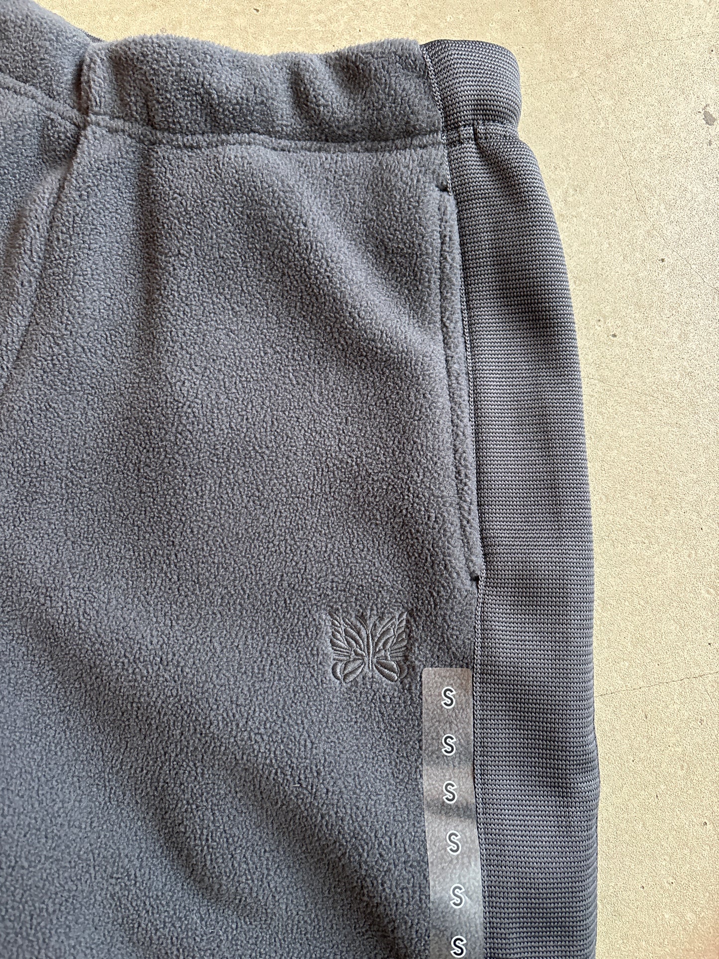 Uniqlo x Needles Wide Fit Fleece Joggers Black S