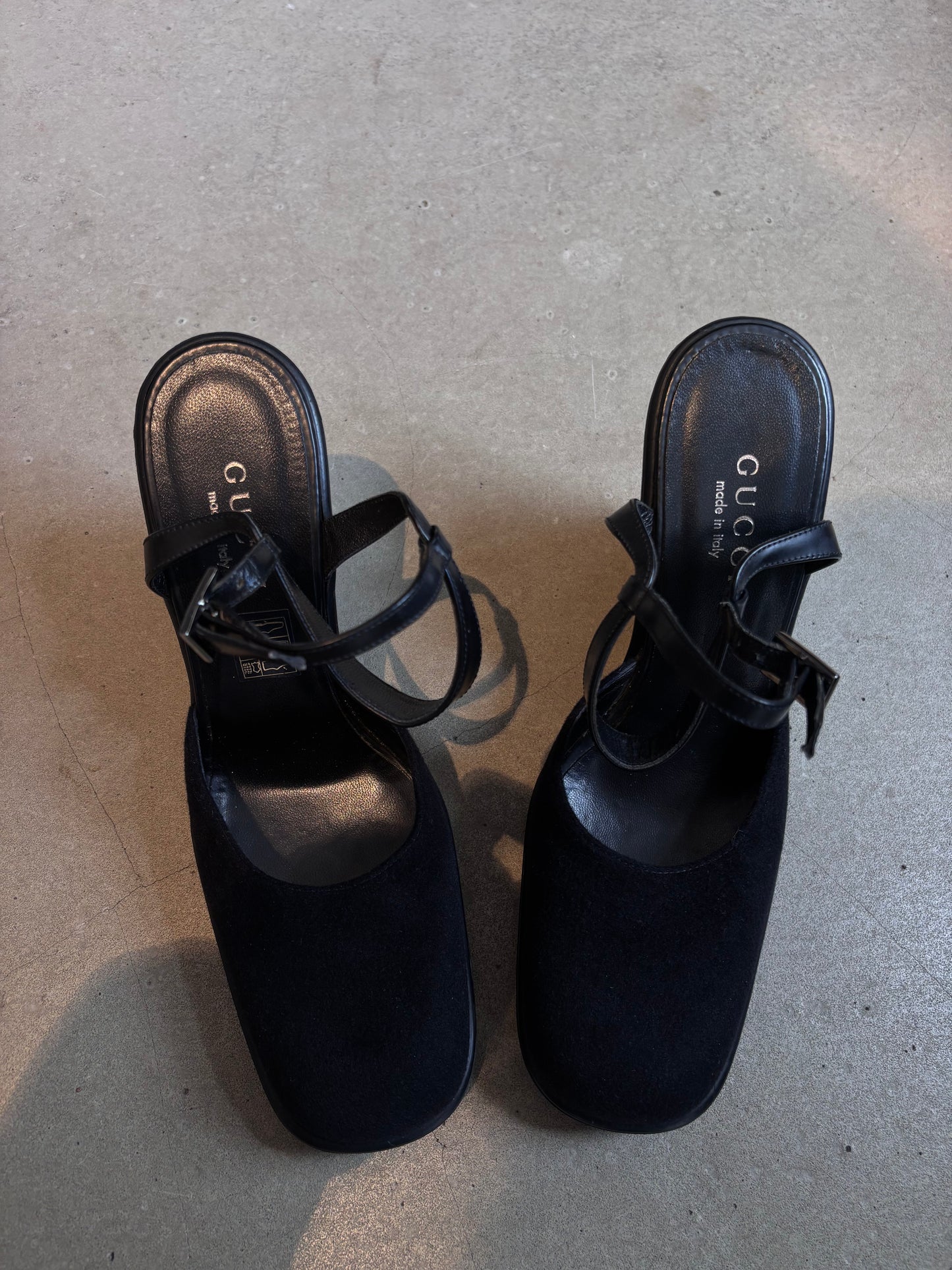 Gucci Wedge Heel Black Size 39
