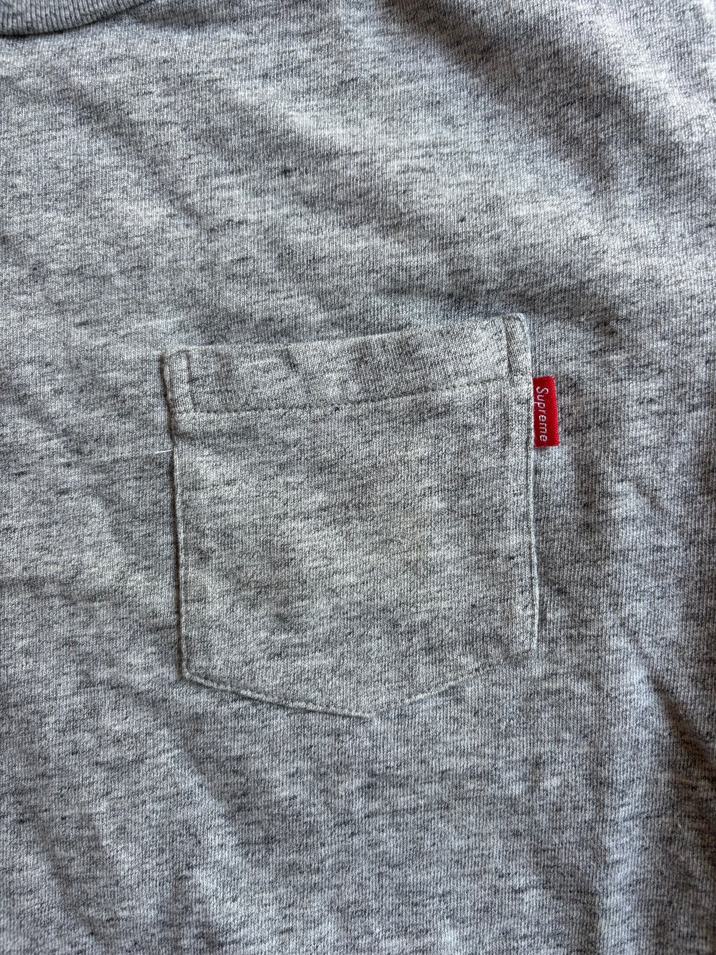 Supreme Pocket Heavy Tee Size L Grey