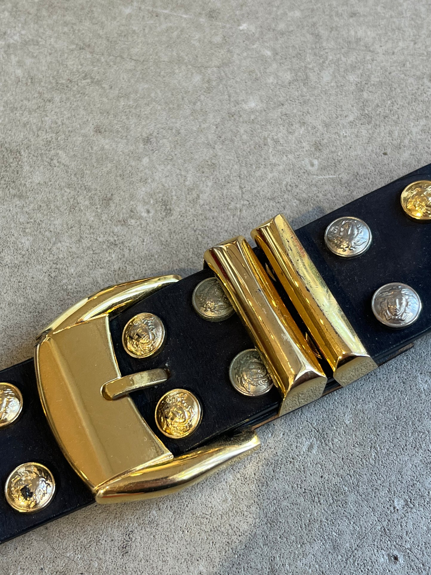 Versace Gold Medusa Head Belt Small