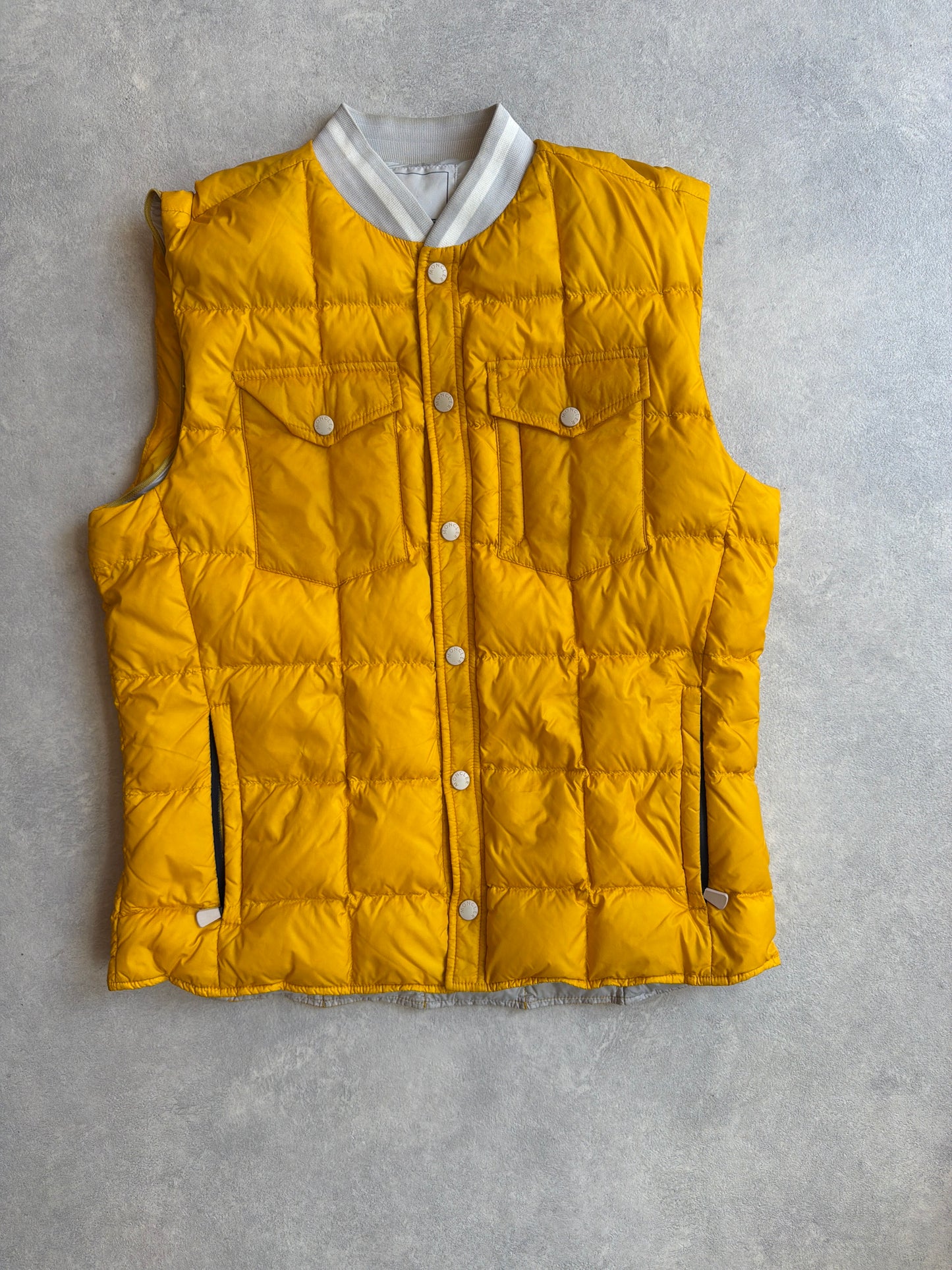 Moncler Bomber Yellow Detachable Arms SS2012 XL