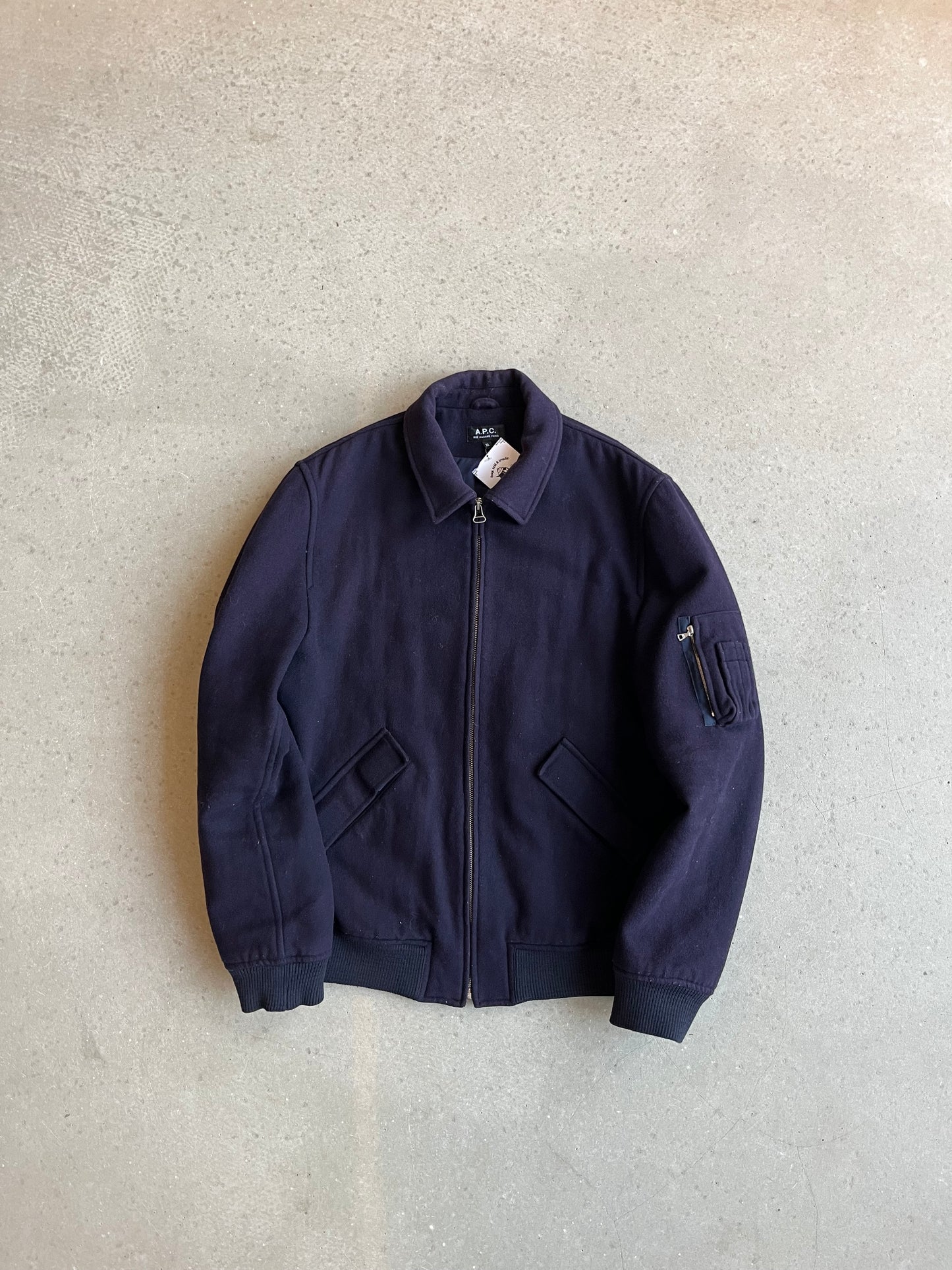 APC Wool Flight Jacket Navy XL