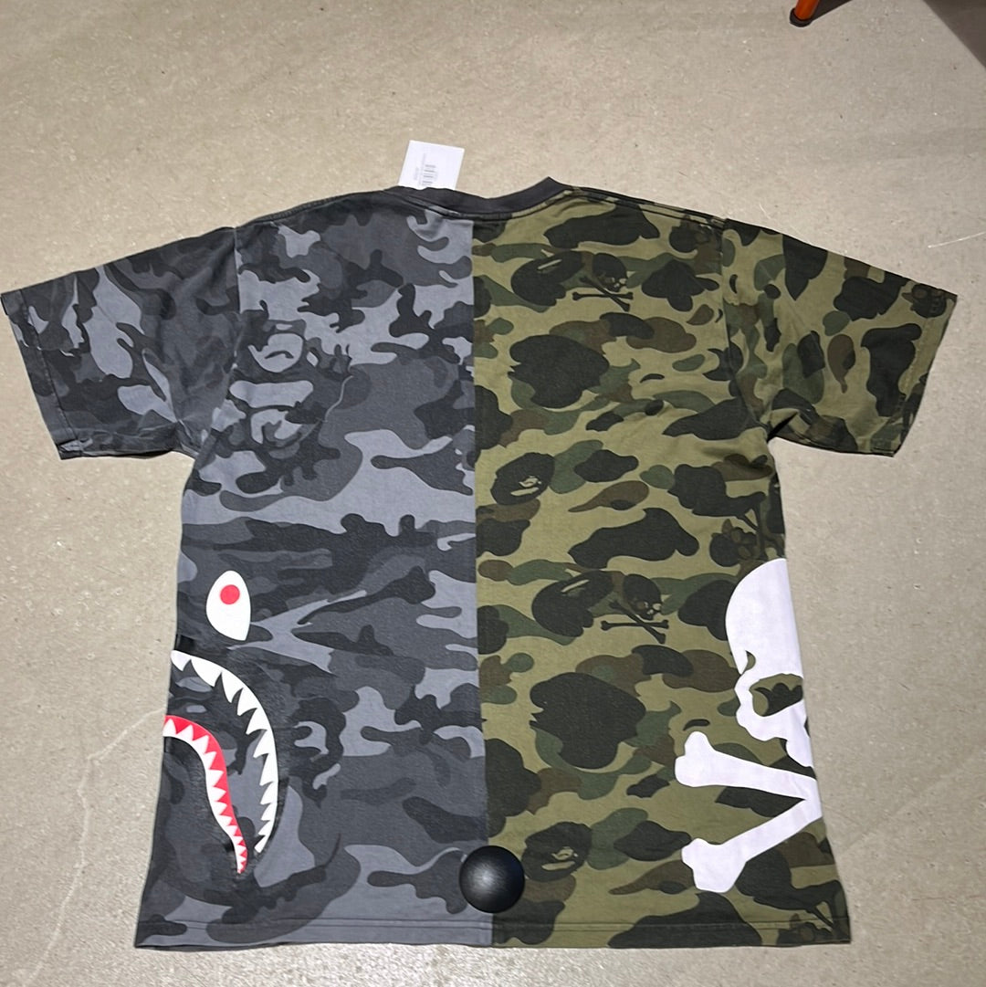 BAPE Vs Mastermind Skull Shark Split Camo L