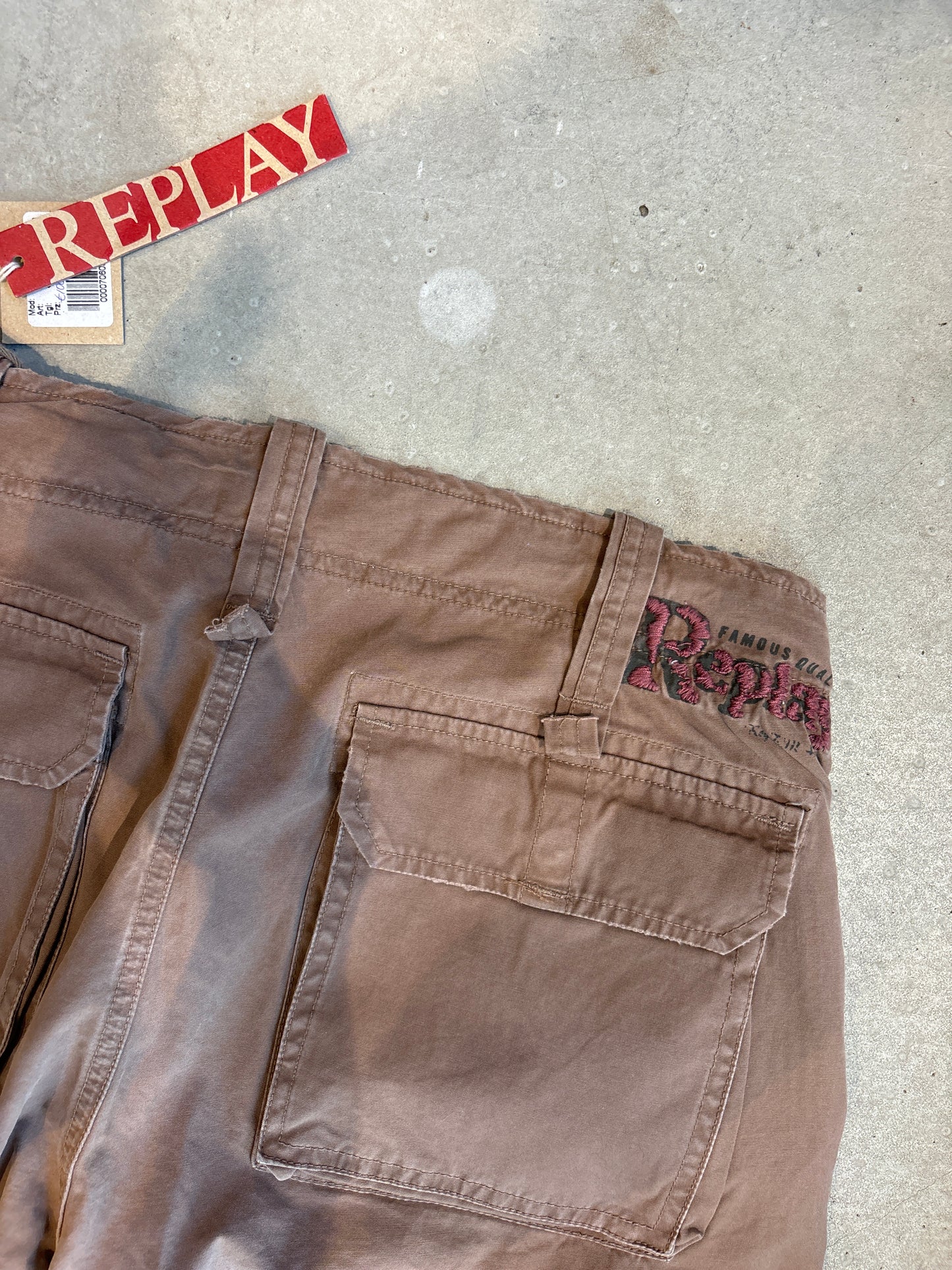 Replay Brown Cargo Pants 33