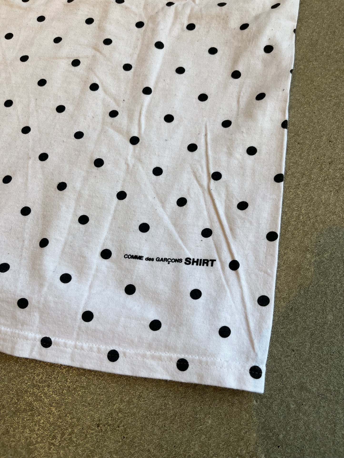 Supreme x CDG Polka Dot Box Logo Tee Size XL