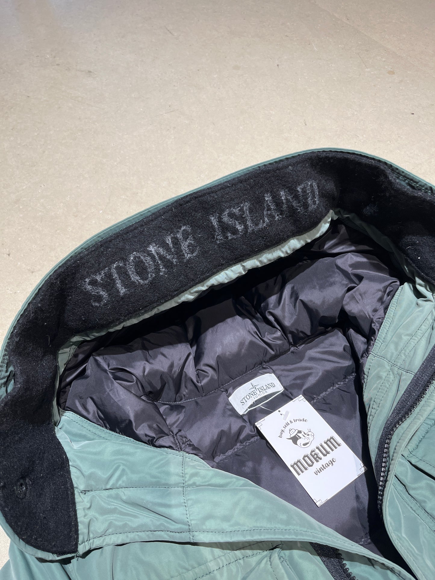 Stone Island Junior Down Jacket 14yrs Green