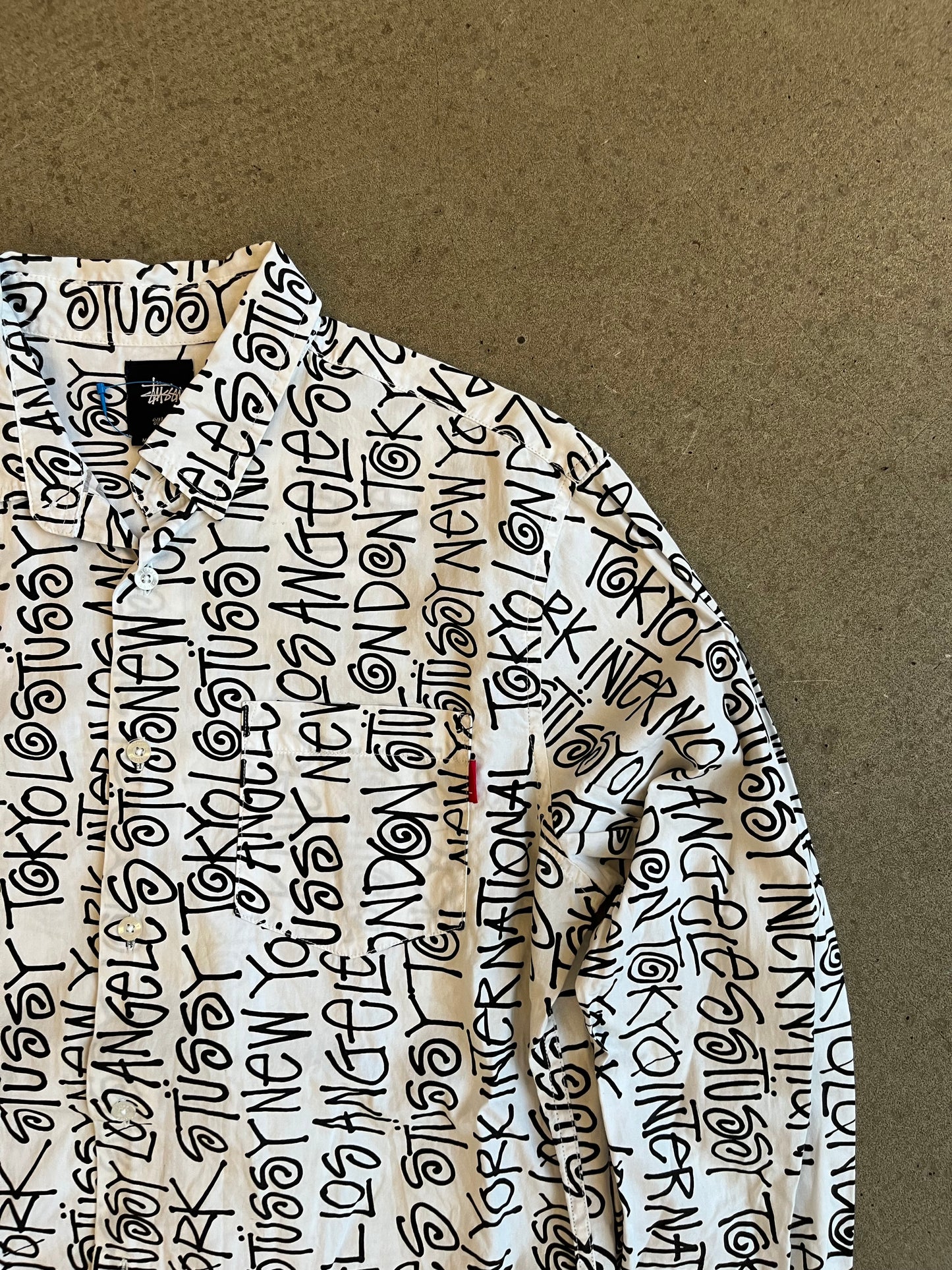 Stussy International AOP Button Up Shirt S