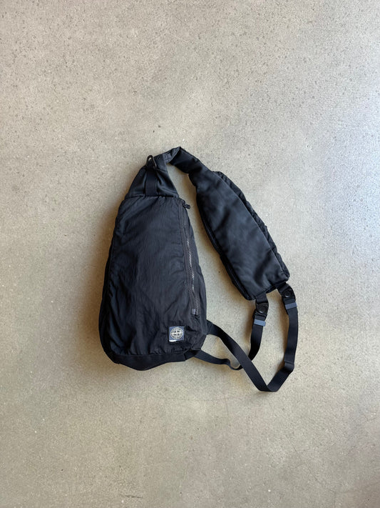 Stone Island Nylon Slingbag Black