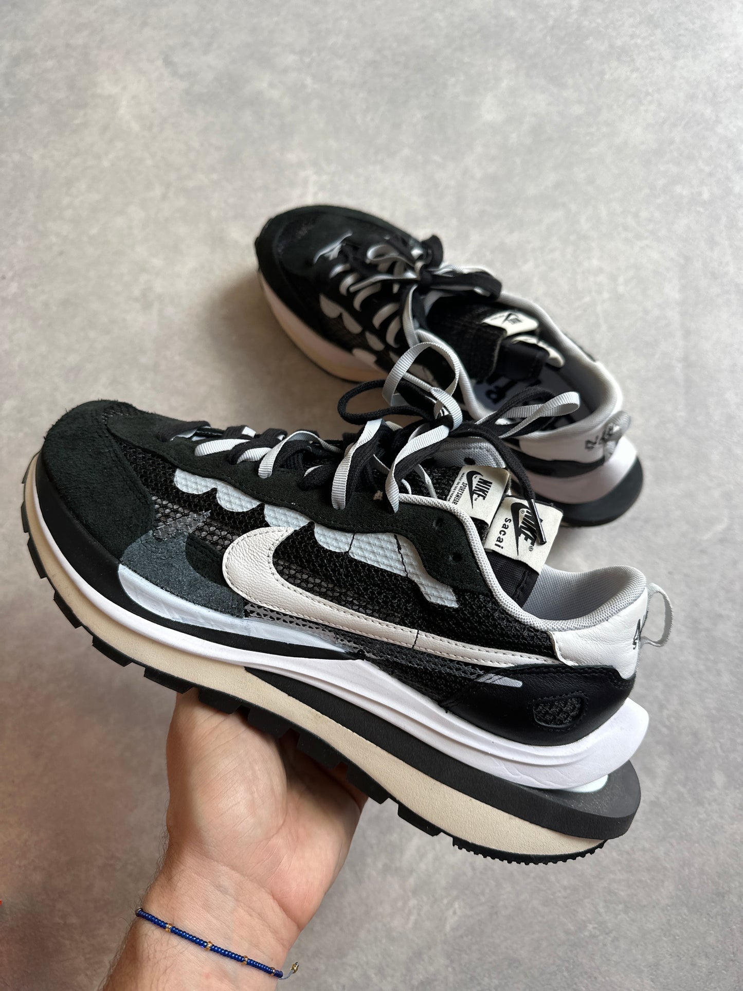 Nike Vaporwaffle / Sacai Black Summit white Size 46