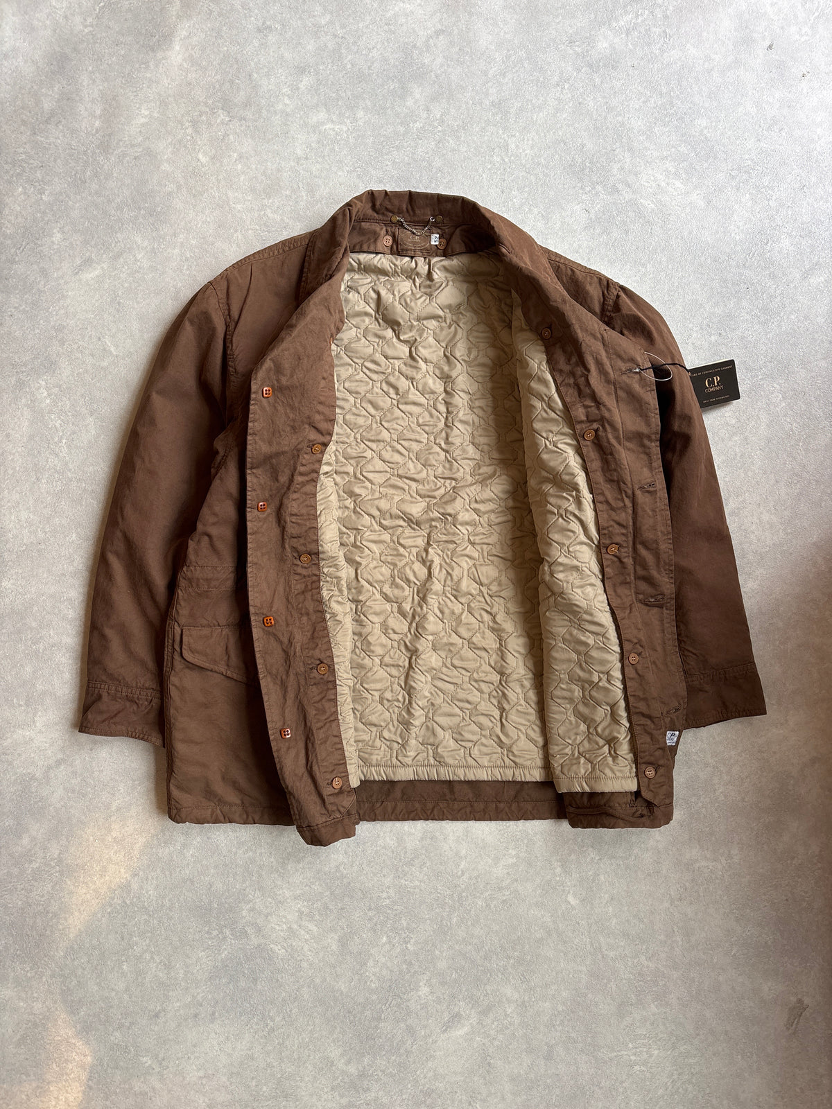 Vintage CP Company Lined Field Jacket Brown