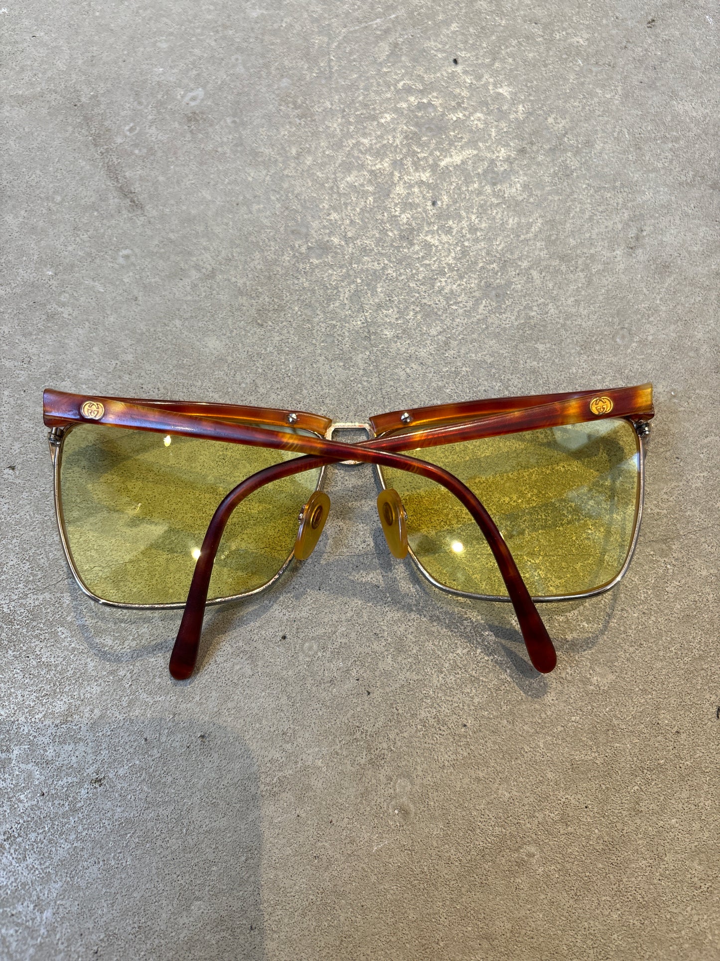 Vintage Gucci Sunglasses Yellow