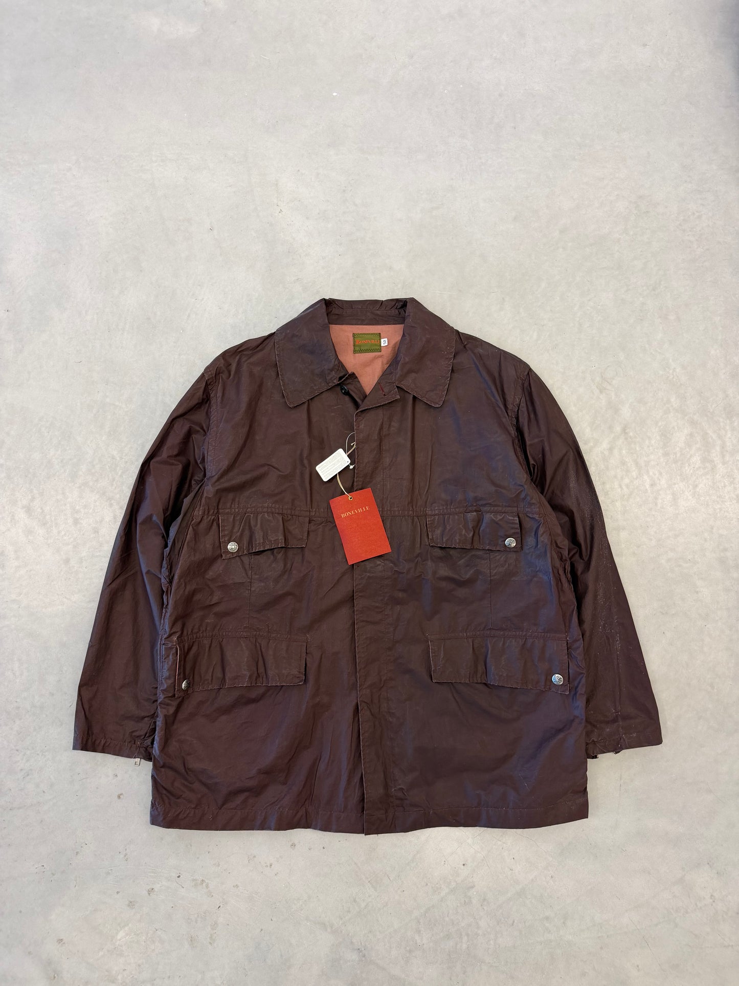 Boneville Aubergine Wax Jas 52