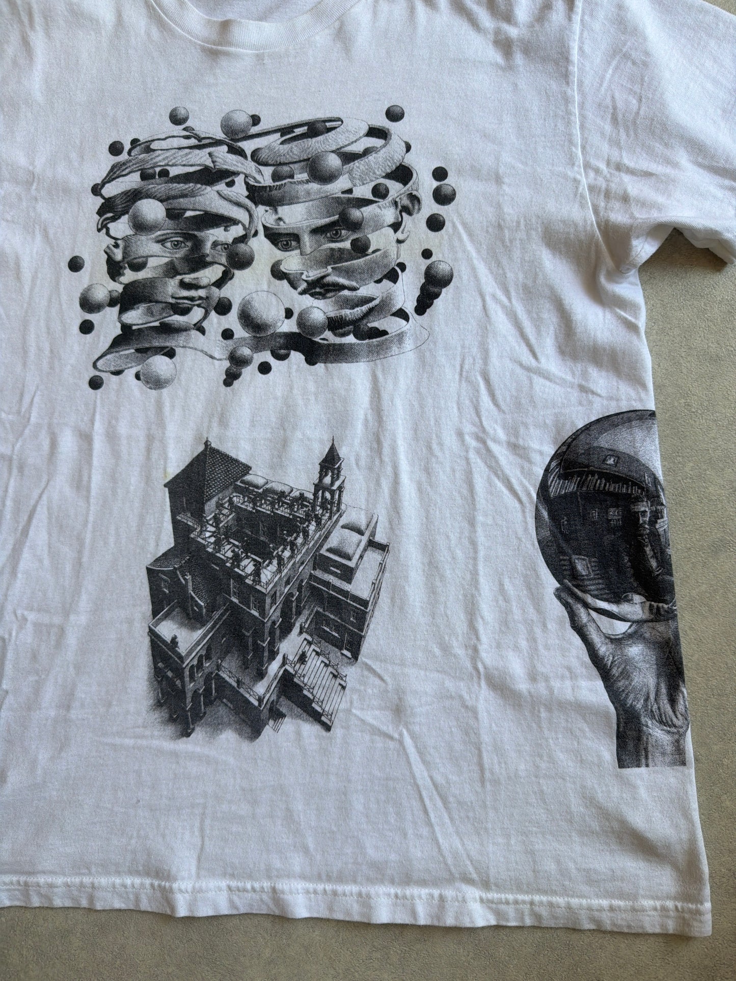 Supreme Mc Escher Collage Tee White L
