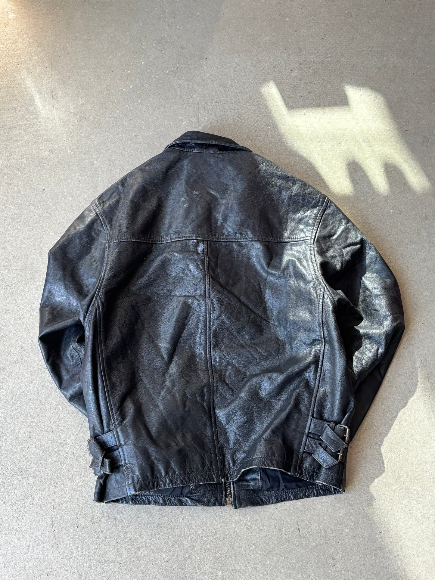 Leather Jacket Black L