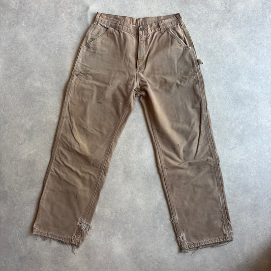Carhartt Lined Workwear Pants Made in USA Beige